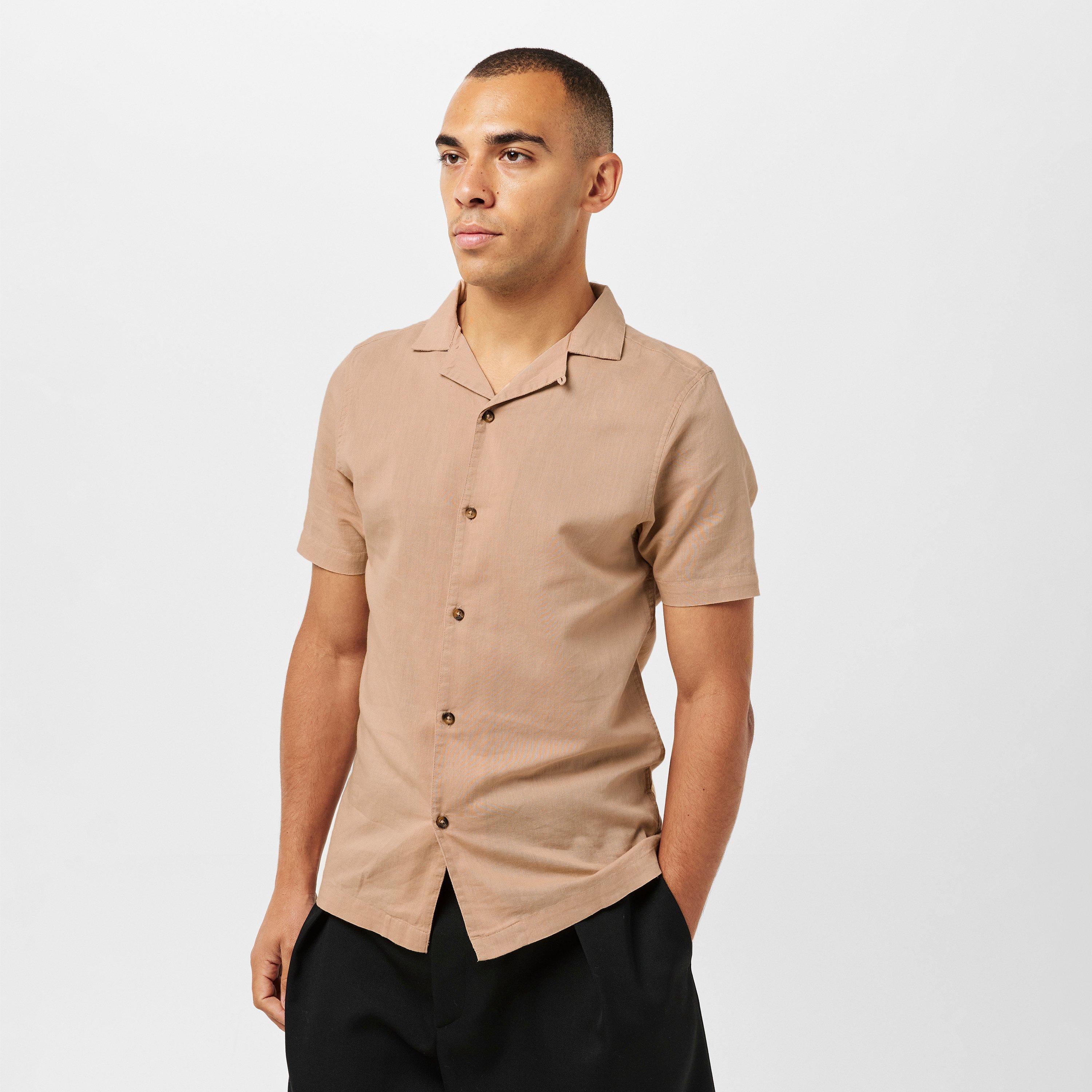 Sand - Luke - Men's Havanah Short-Sleeve Plain Shirt - 3