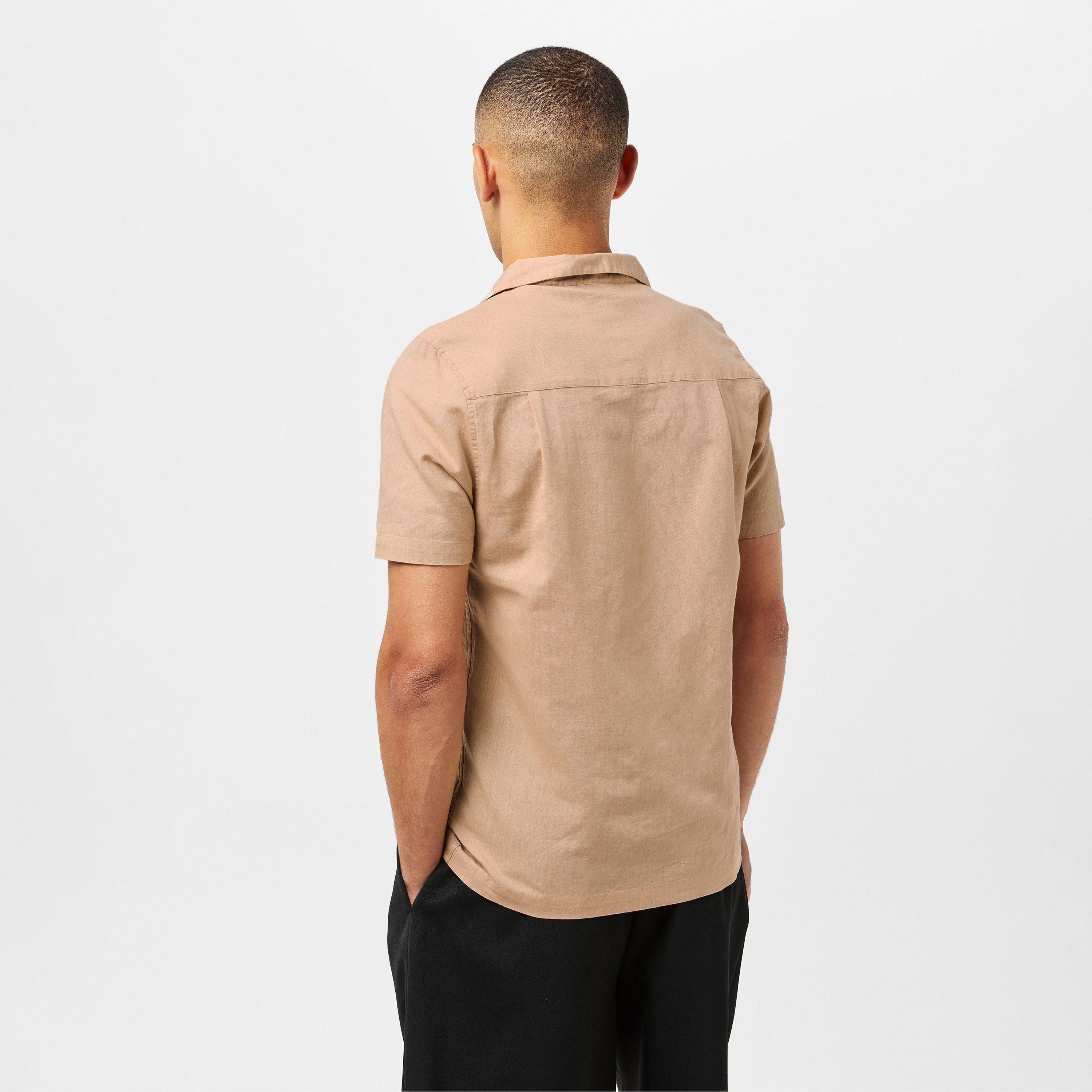 Sand - Luke - Men's Havanah Short-Sleeve Plain Shirt - 4