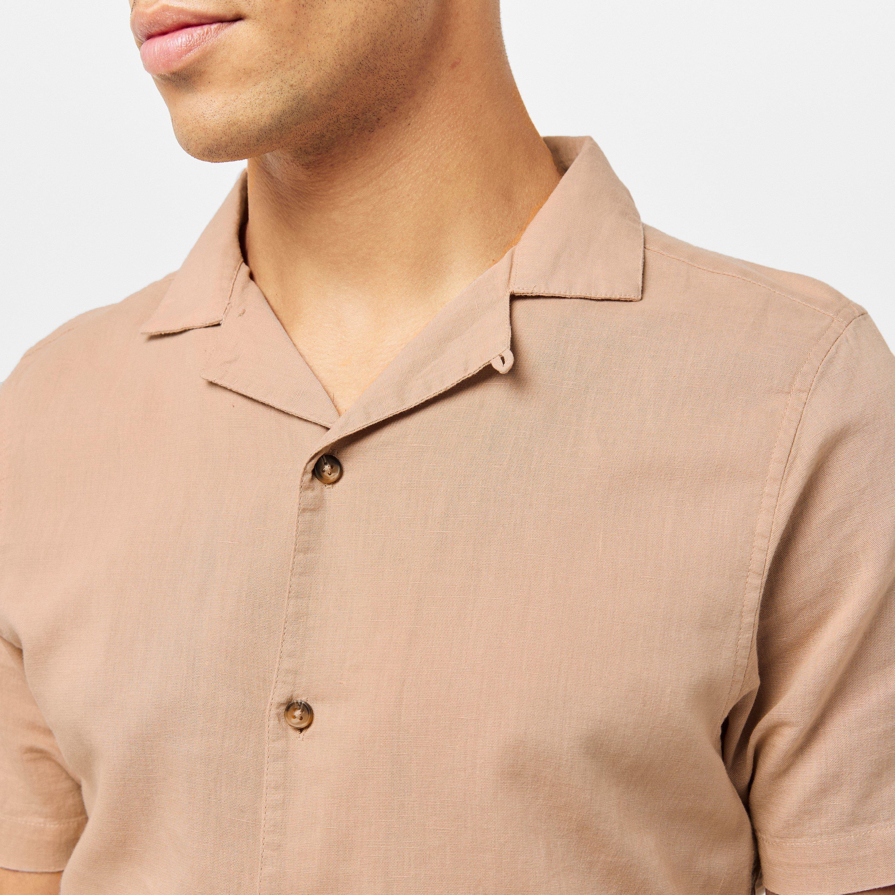 Sand - Luke - Men's Havanah Short-Sleeve Plain Shirt - 5