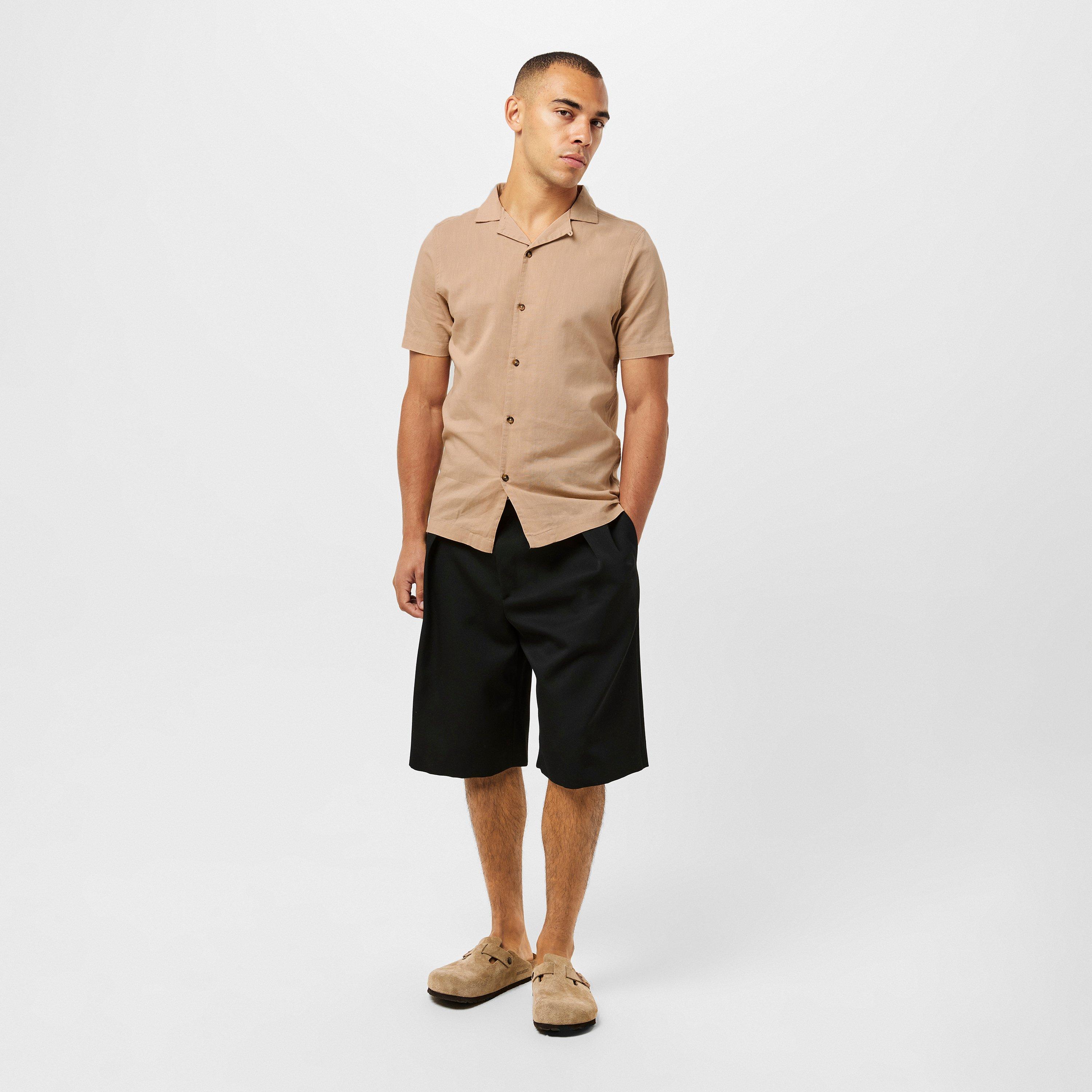 Sand - Luke - Men's Havanah Short-Sleeve Plain Shirt - 6