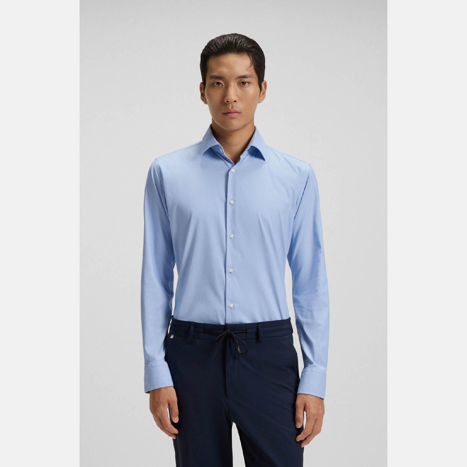 Pastel Blue - Boss - Boss P-Hank-Kent-C1-222 10241343 02 Oxford Shirt Mens - 2