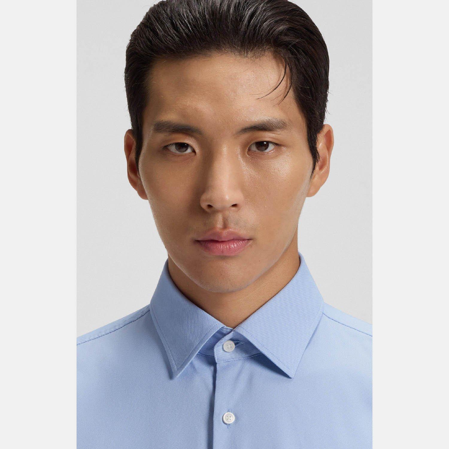 Pastel Blue - Boss - Boss P-Hank-Kent-C1-222 10241343 02 Oxford Shirt Mens - 5