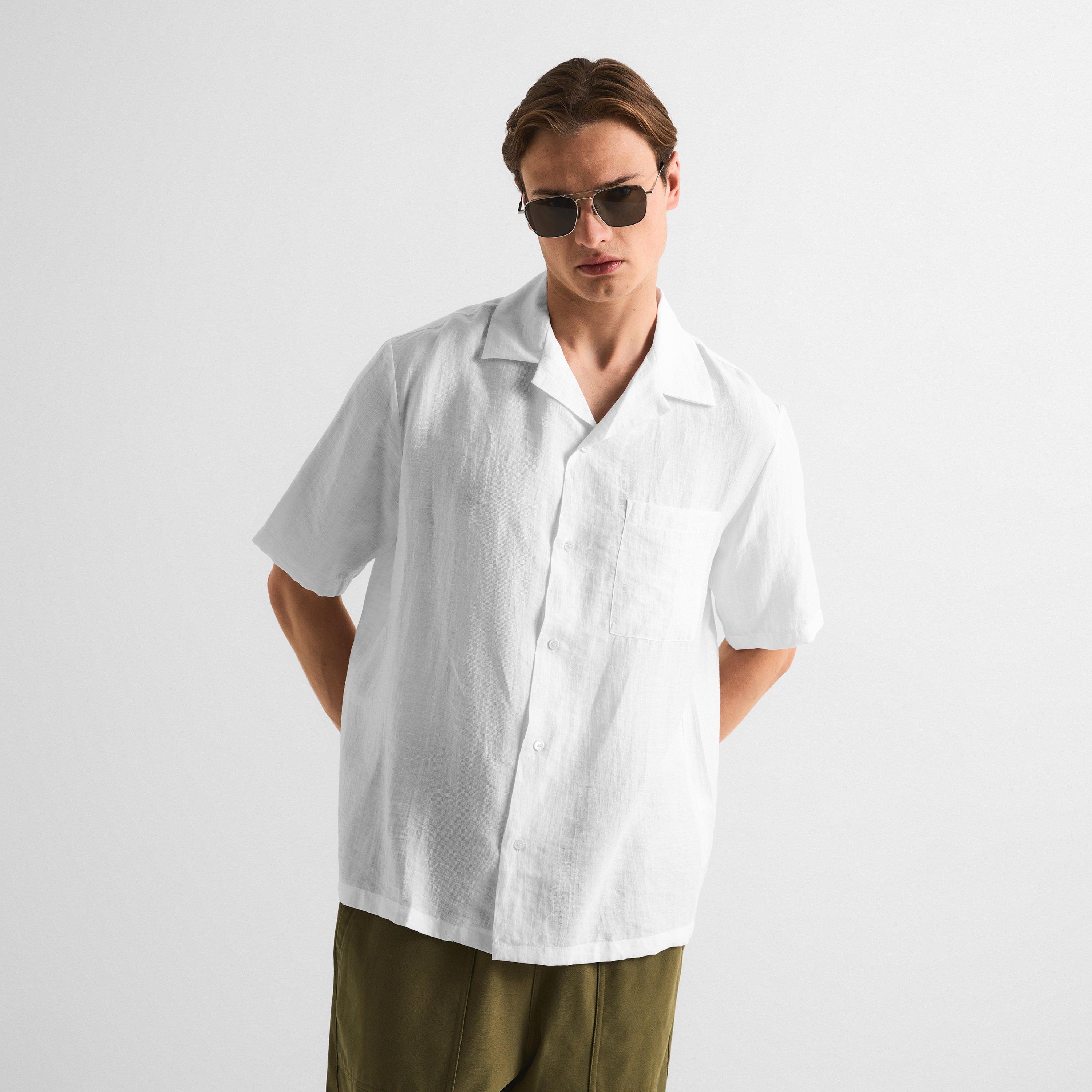 White - Maison Kitsune - Mens Resort Shirt - 3