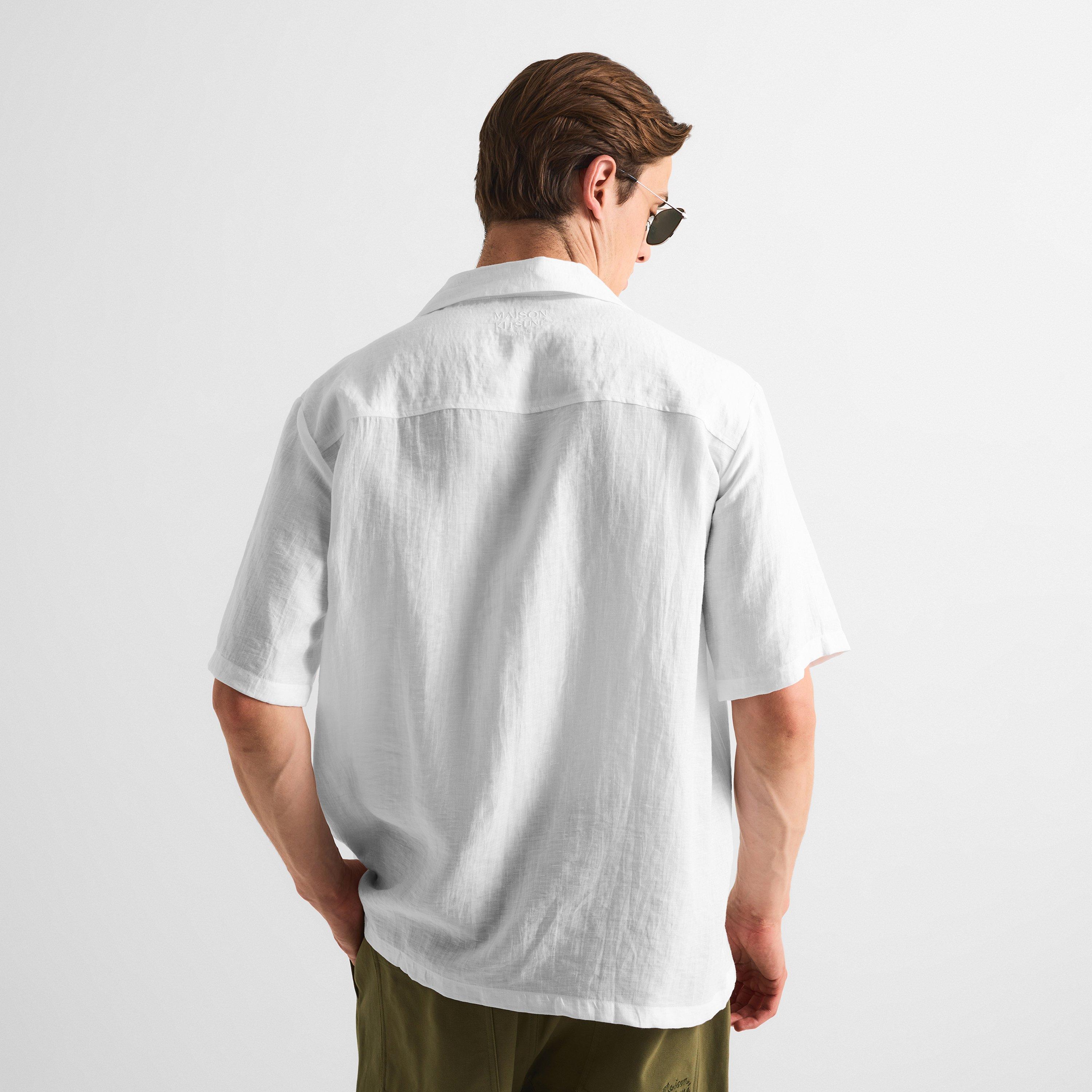 White - Maison Kitsune - Mens Resort Shirt - 4