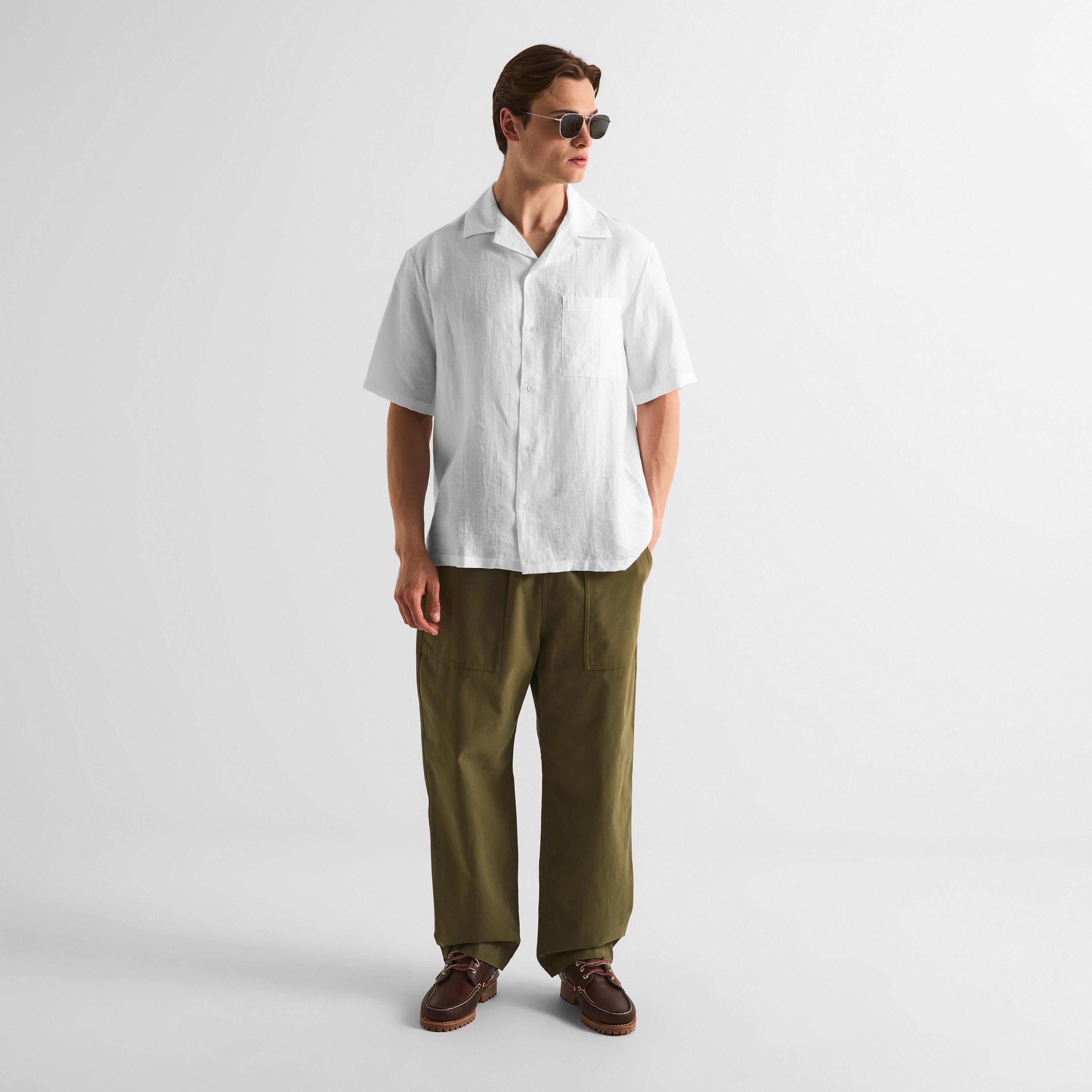 White - Maison Kitsune - Mens Resort Shirt - 5
