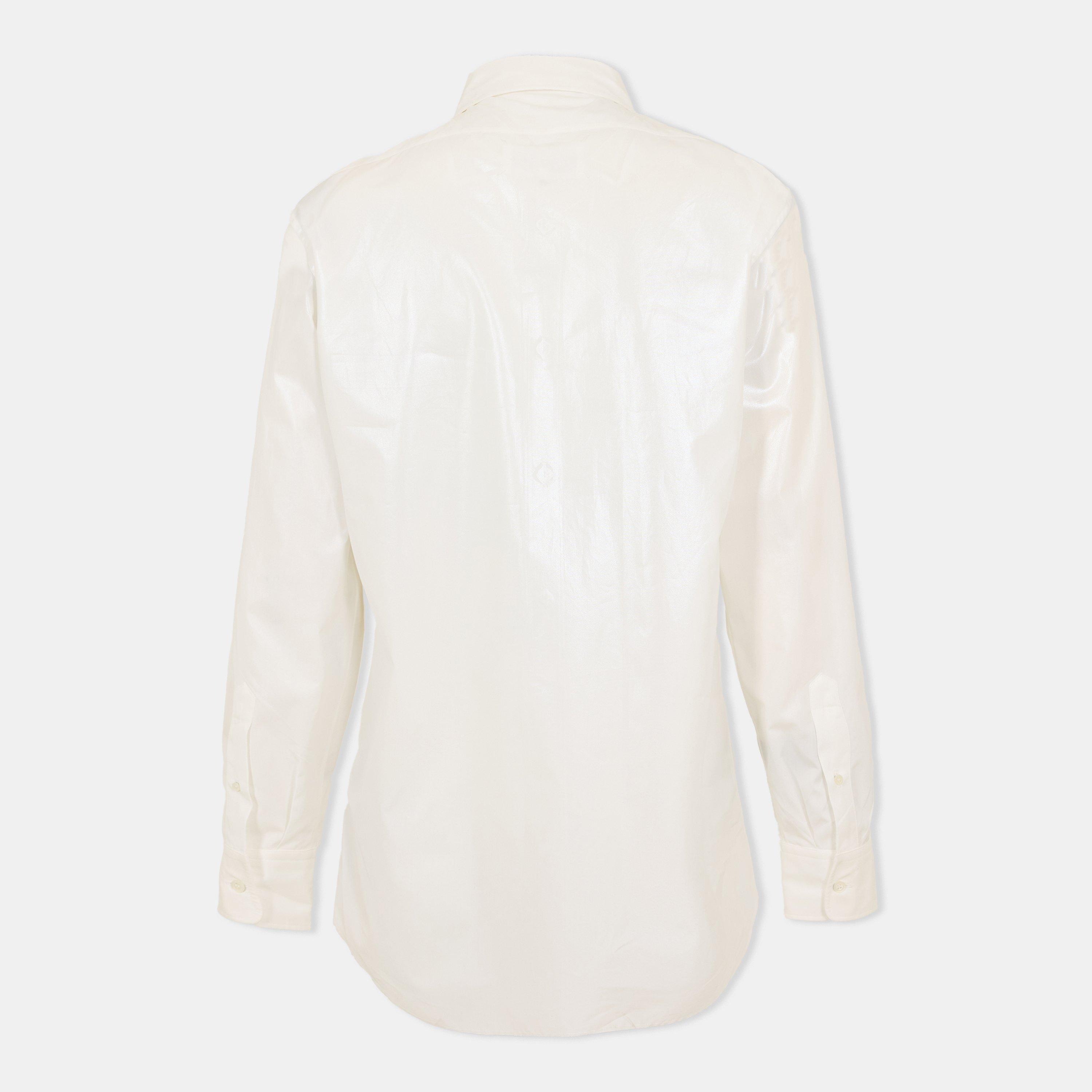 Off White - Maison Margiela - Men's Cotton Long Sleeve Oxford Shirt - 2