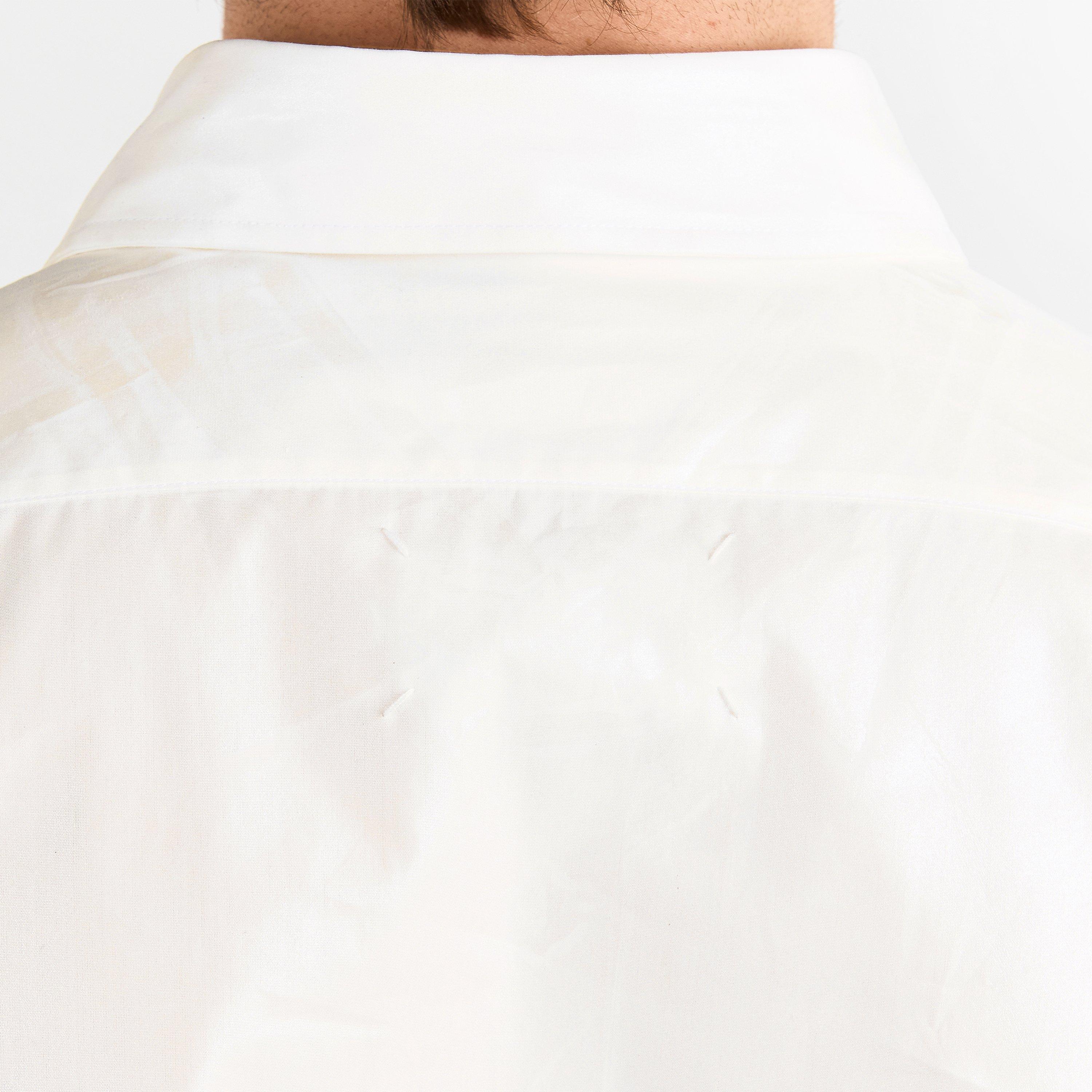 Off White - Maison Margiela - Men's Cotton Long Sleeve Oxford Shirt - 5