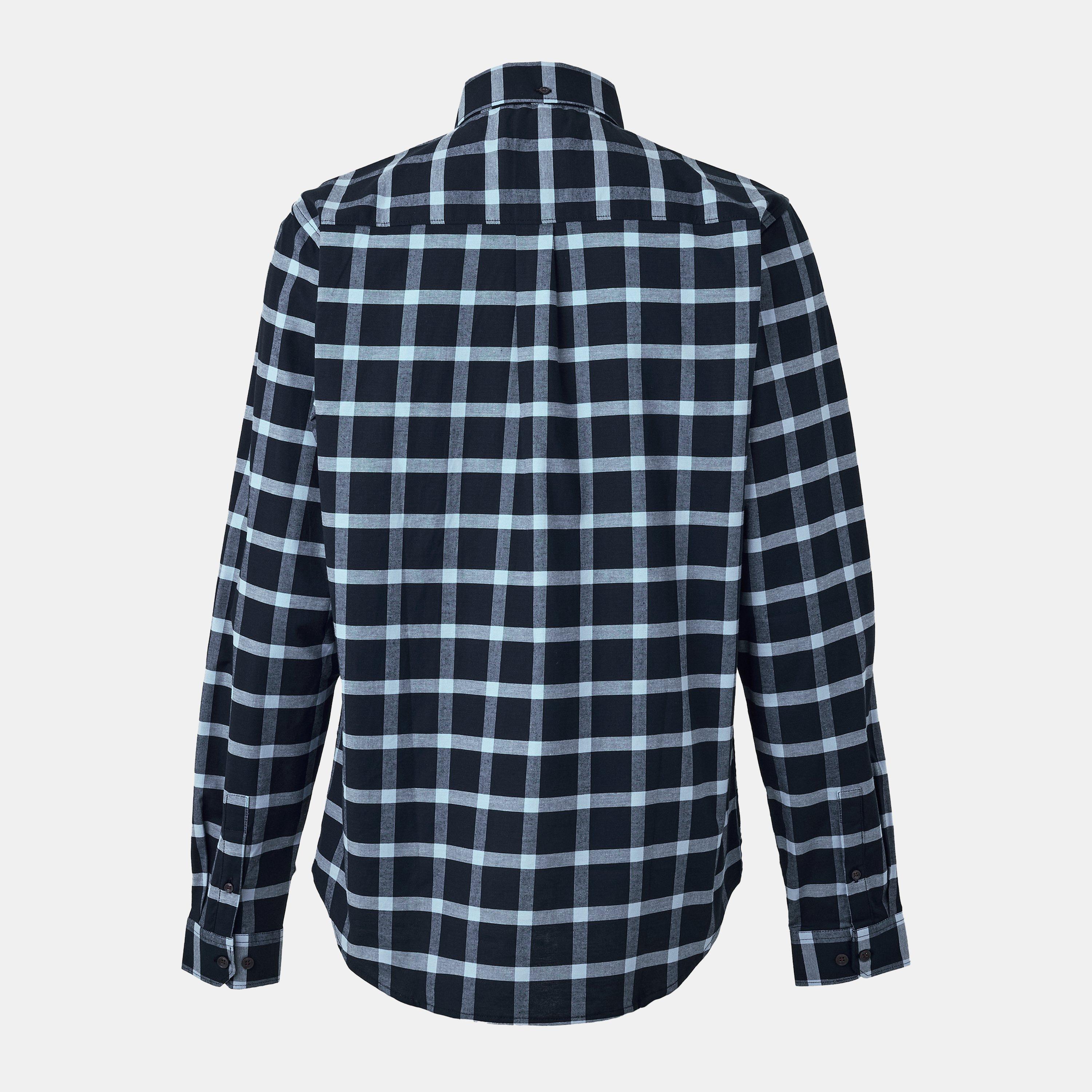 Dk Navy Sky - Luke - Long-Sleeve Oxford Shirt - 2