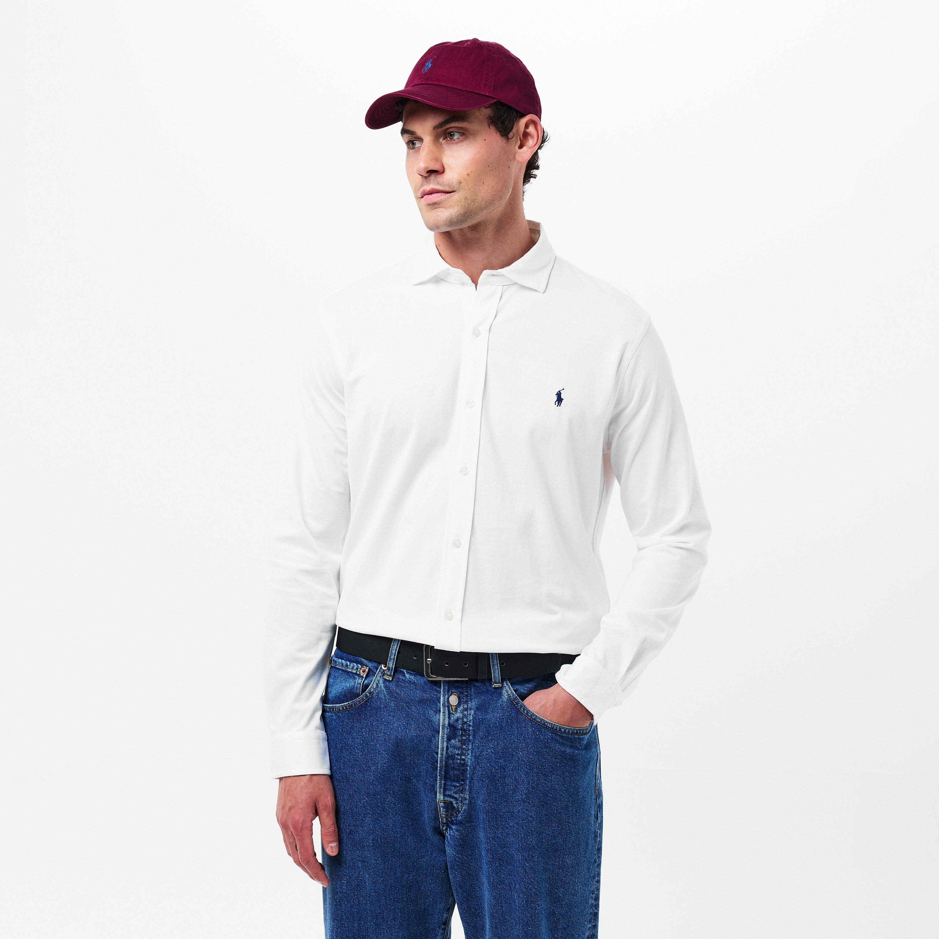 White - Polo Ralph Lauren - Cotton Jersey Shirt - 3