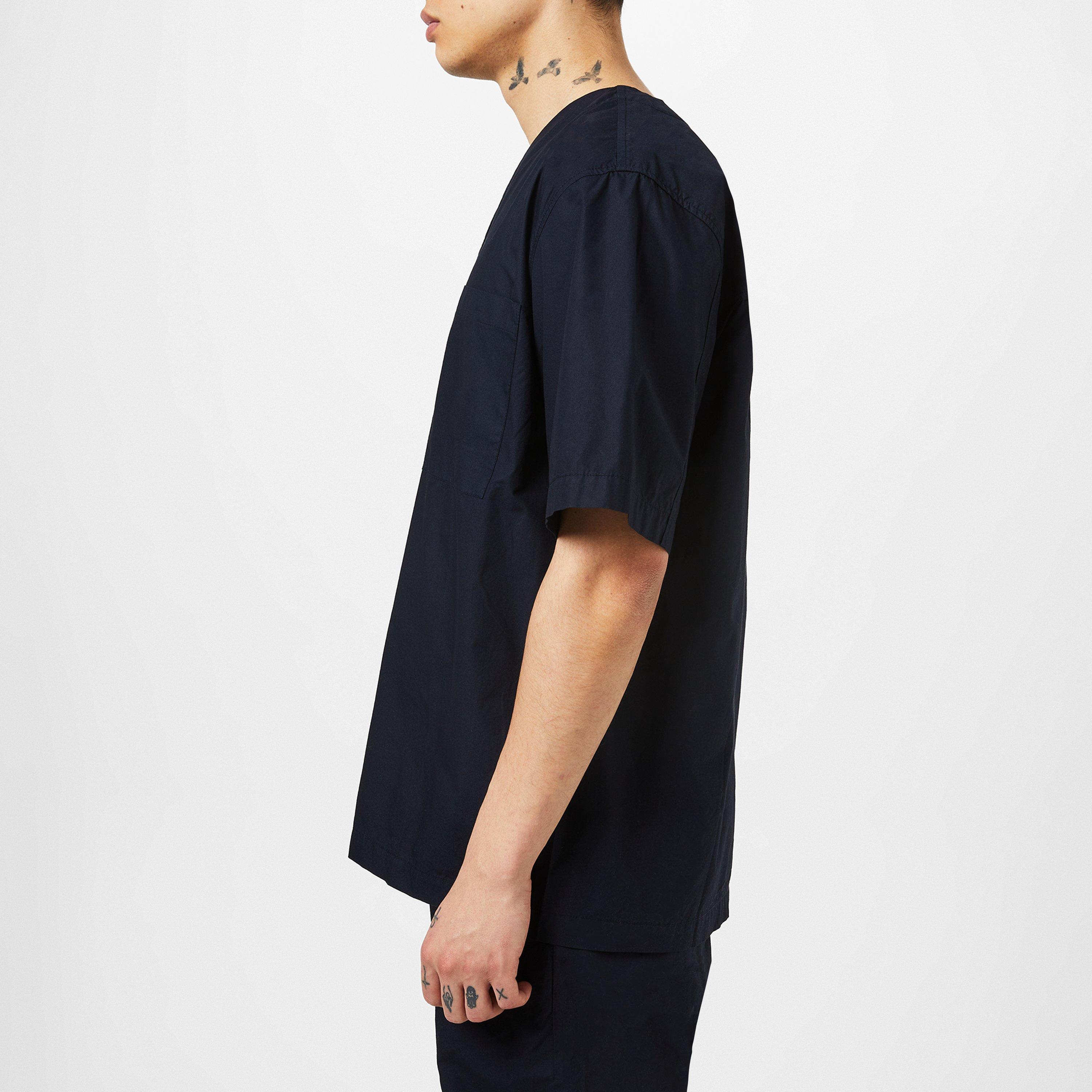 Dark Navy 7004 - Norse Projects - Men's Erwin Short-Sleeve Plain Shirt - 2