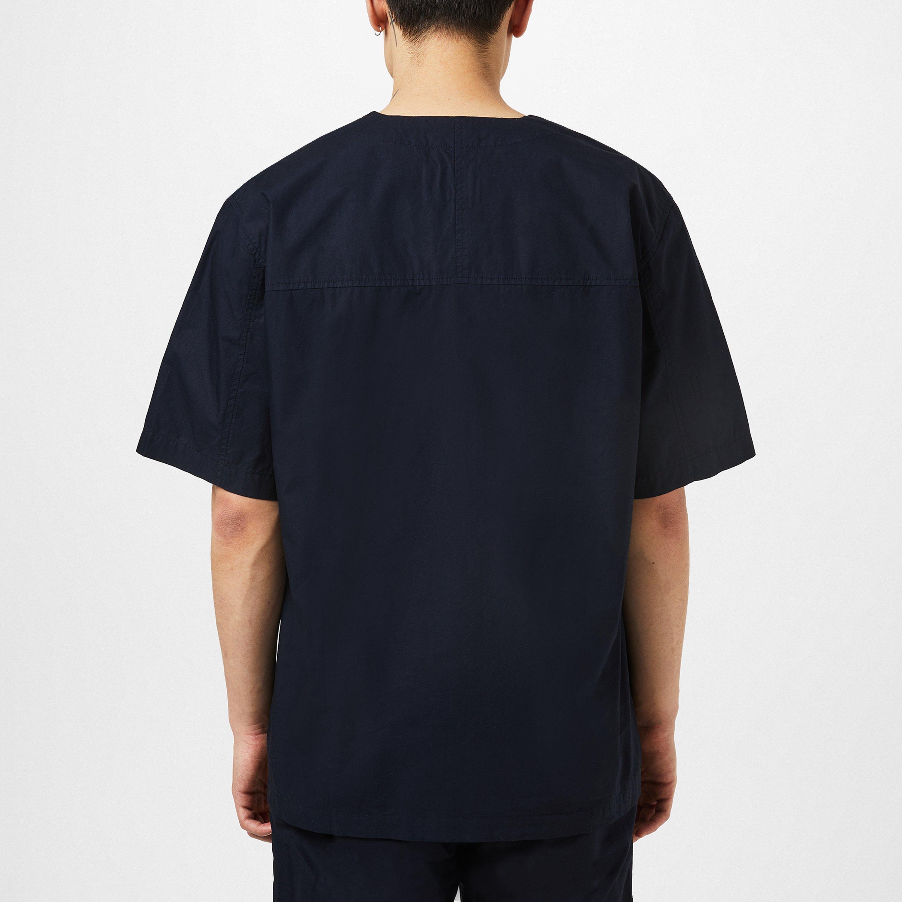 Dark Navy 7004 - Norse Projects - Men's Erwin Short-Sleeve Plain Shirt - 3