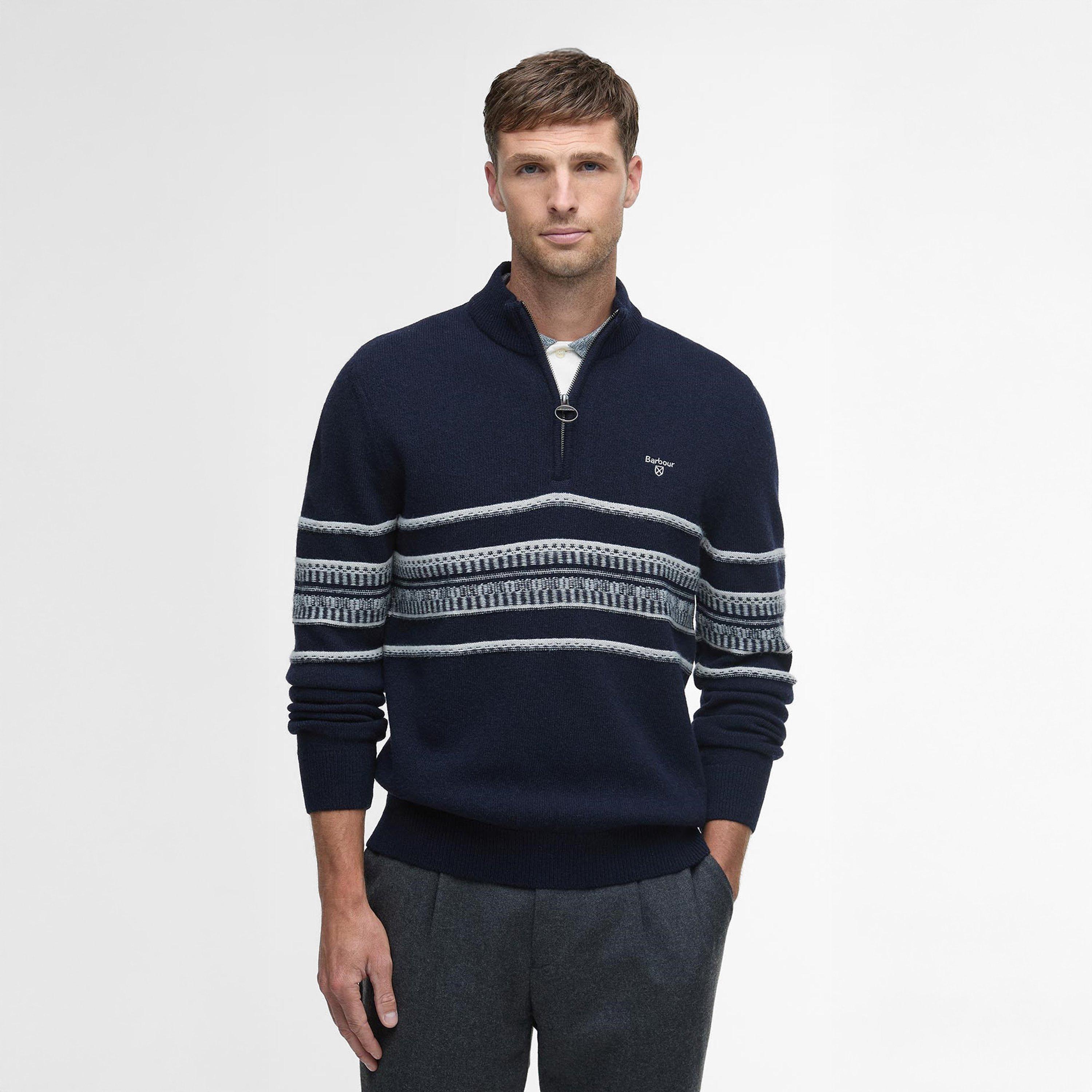 Navy - Barbour - Mens Kepwick Jumper - 2