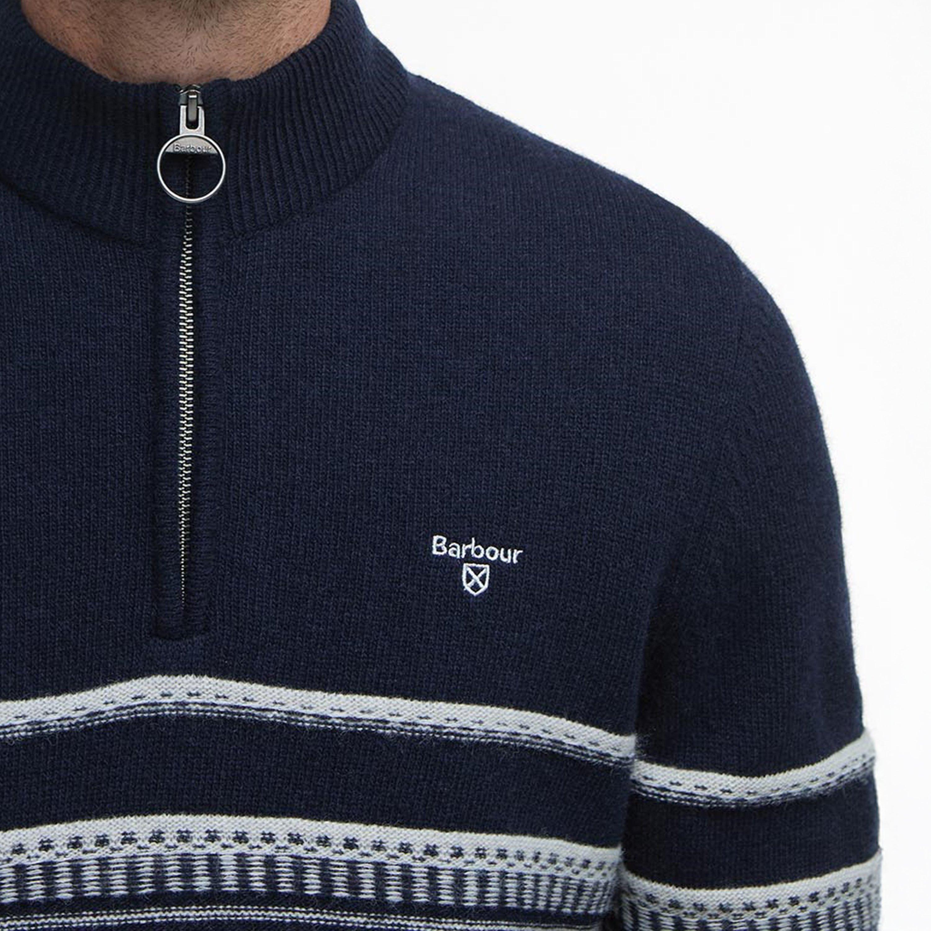 Navy - Barbour - Mens Kepwick Jumper - 4