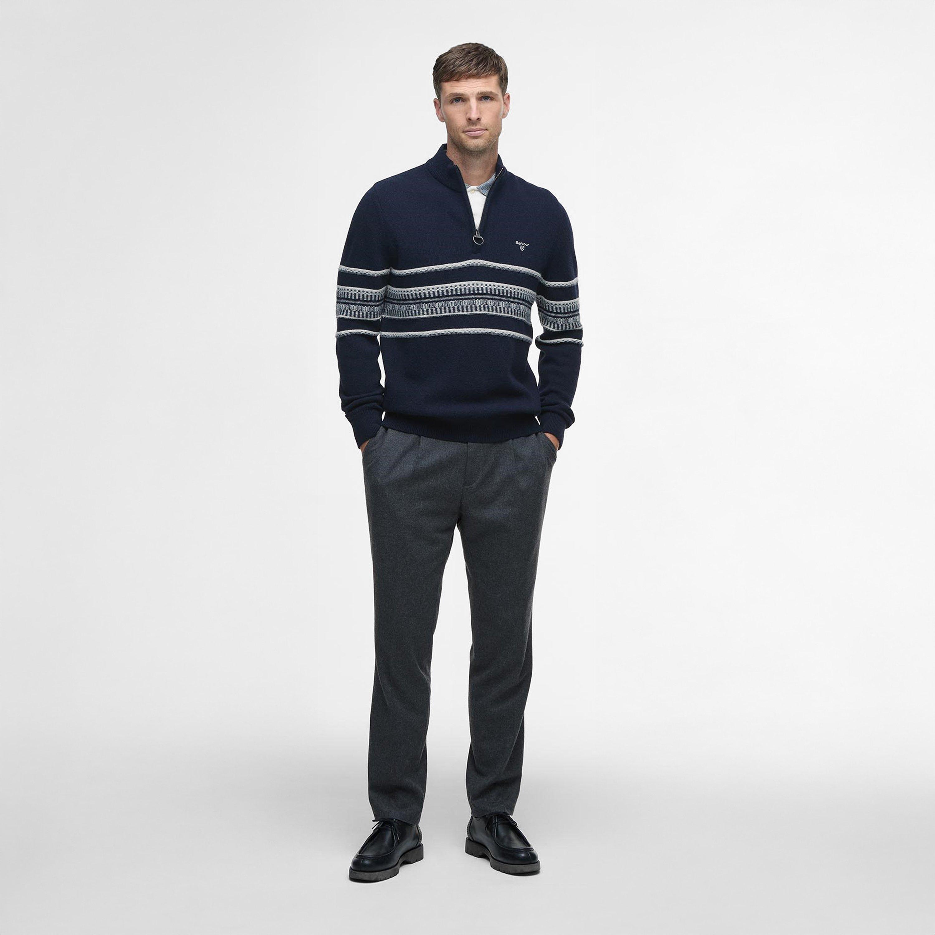 Navy - Barbour - Mens Kepwick Jumper - 5
