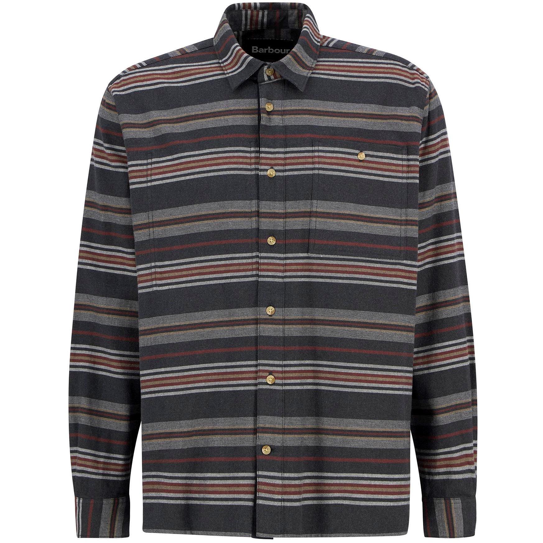 Barbour Men's Charcoal Marl B.li Bowscale Shirt Sn62