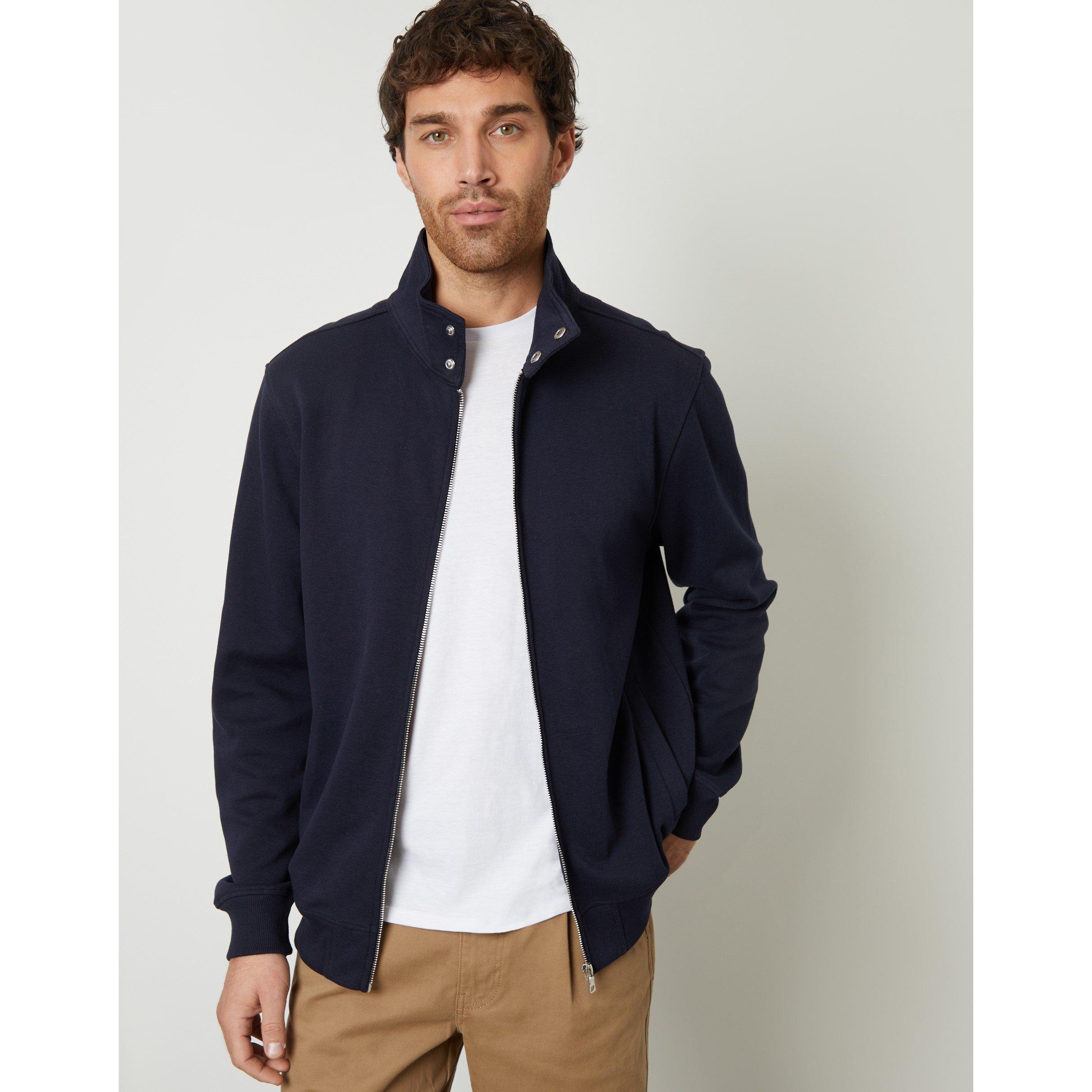 Marine - Threadbare - Men's Full-Zip Fleece - 1