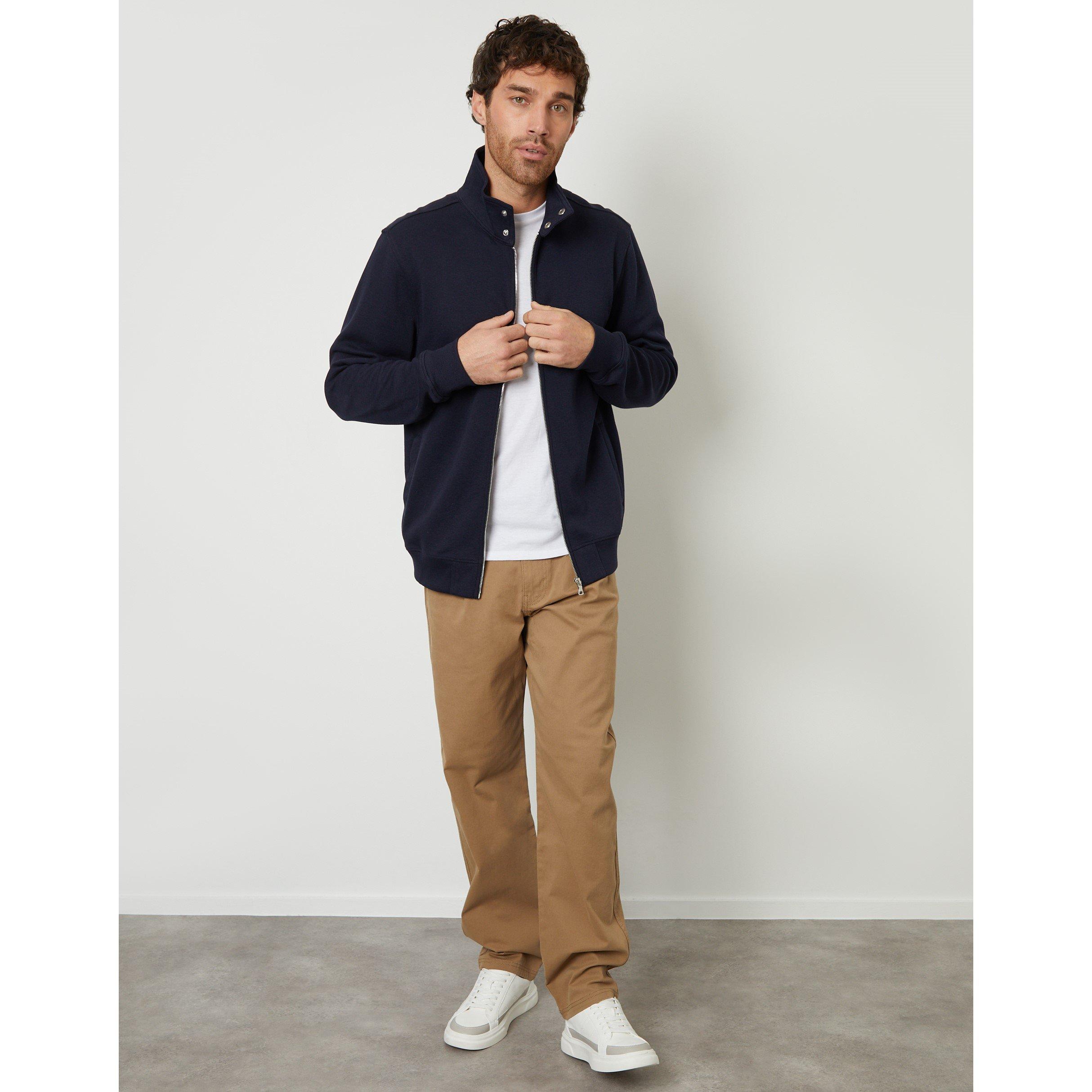 Marine - Threadbare - Men's Full-Zip Fleece - 4