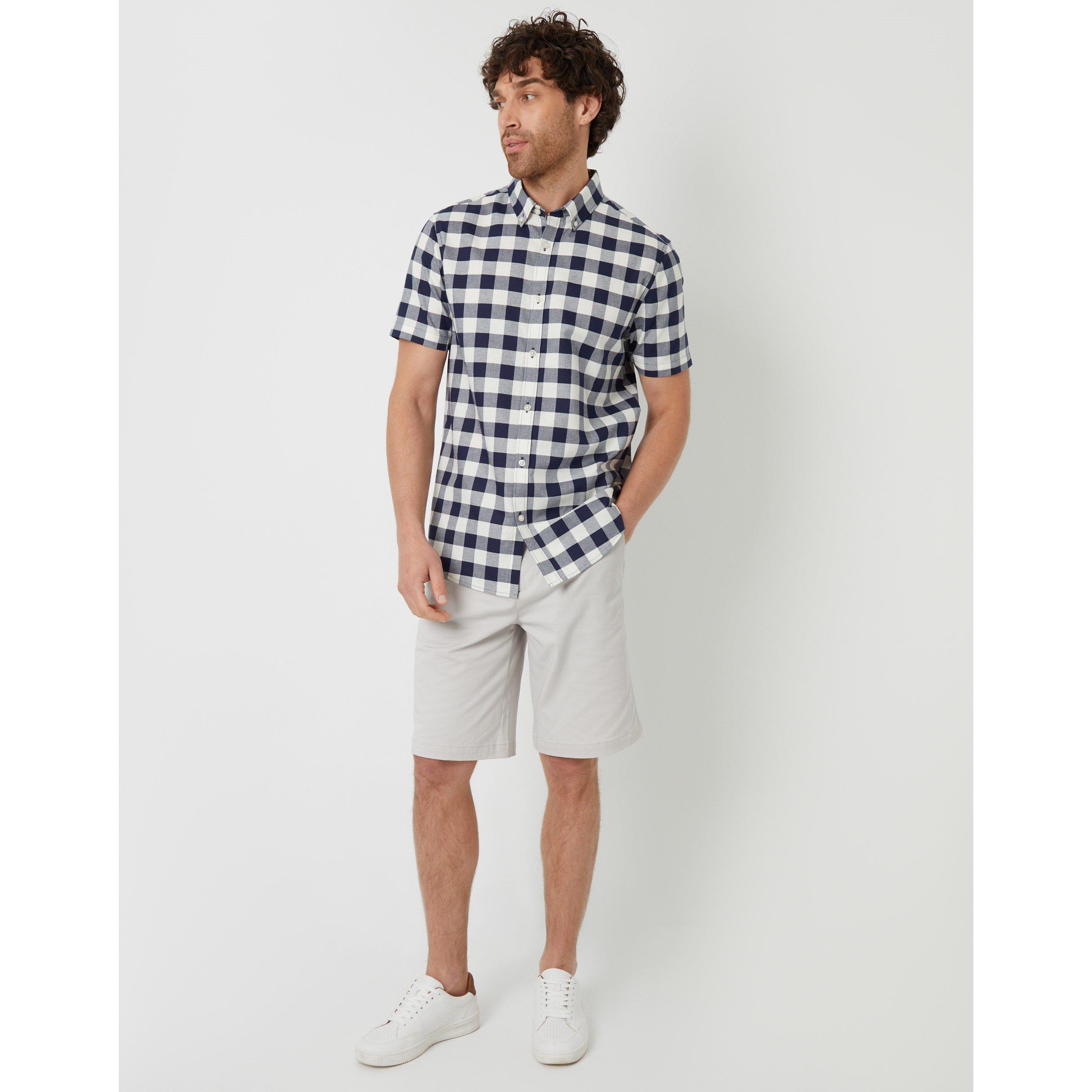 Marine - Threadbare - Men's Marc Short-Sleeve Dress Shirt - 2
