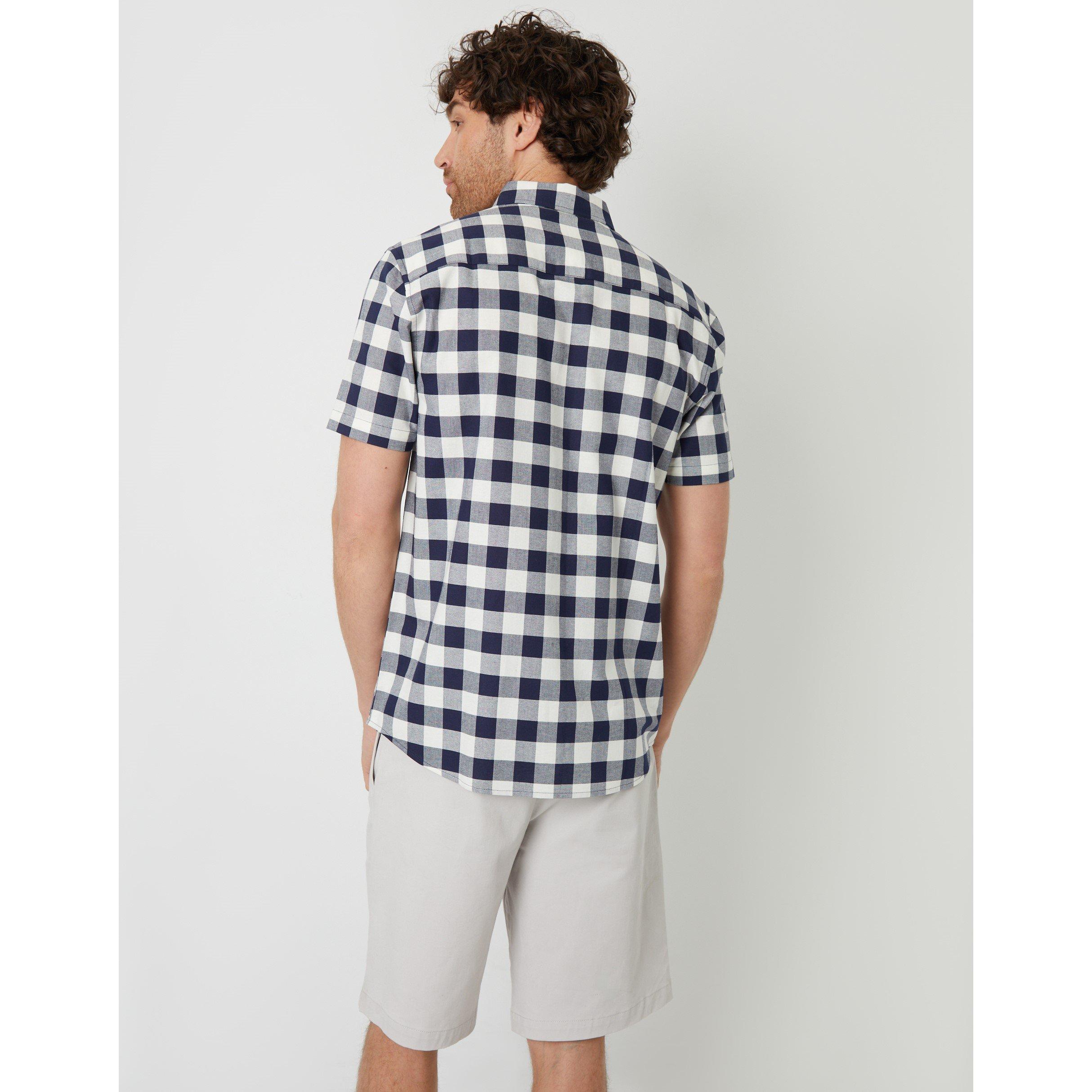 Marine - Threadbare - Men's Marc Short-Sleeve Dress Shirt - 3