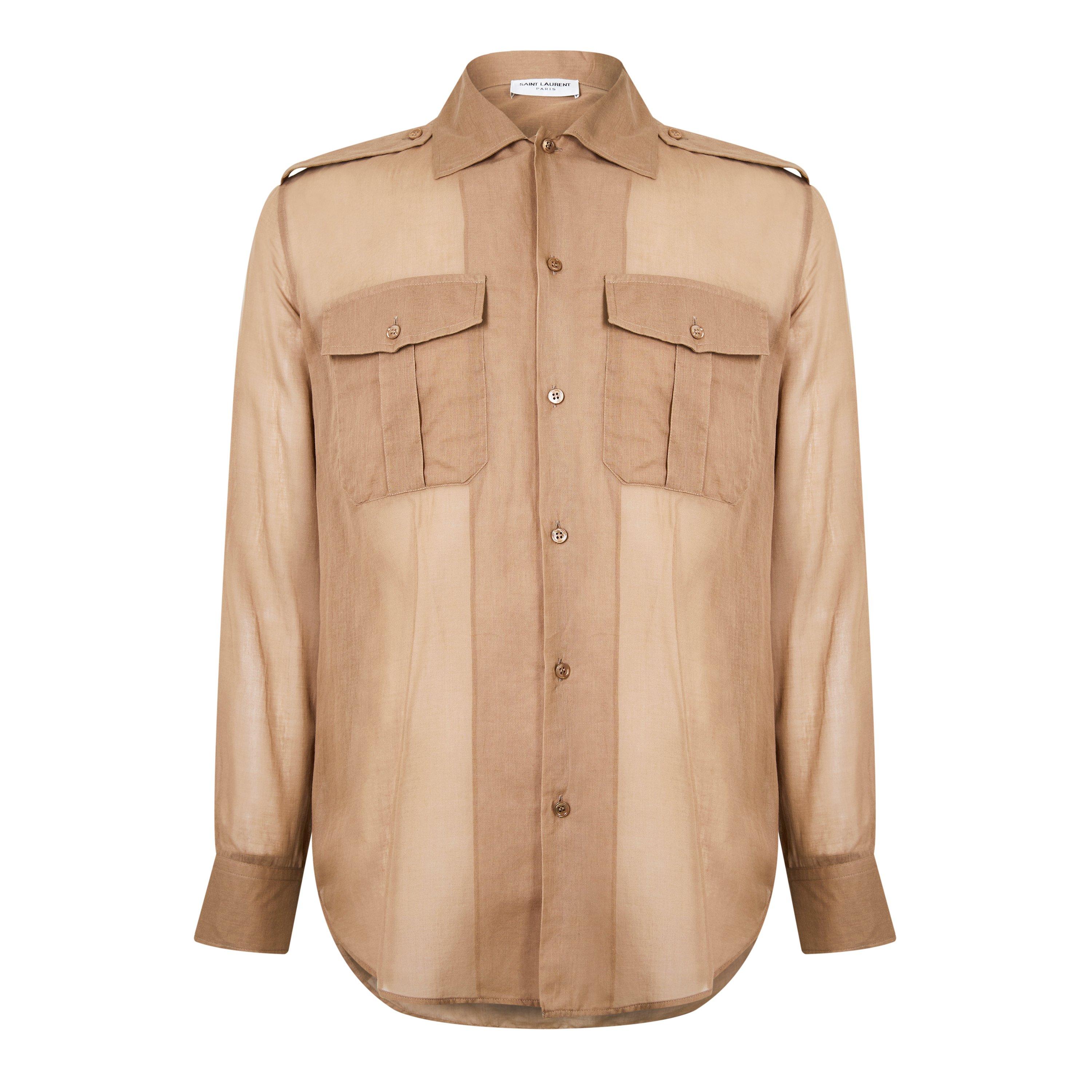 Beige - Saint Laurent - Chemise Shirt - 6