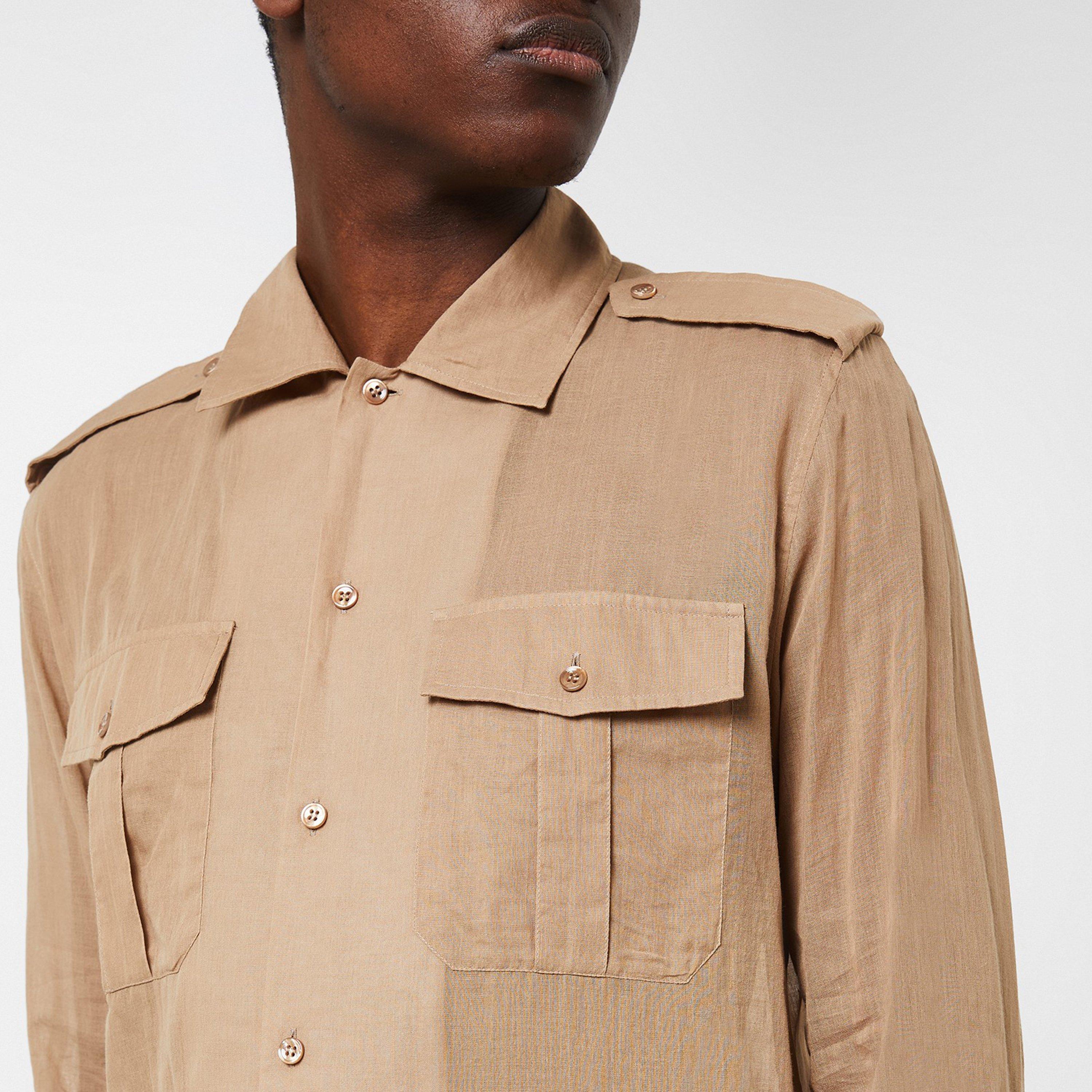 Beige - Saint Laurent - Chemise Shirt - 3