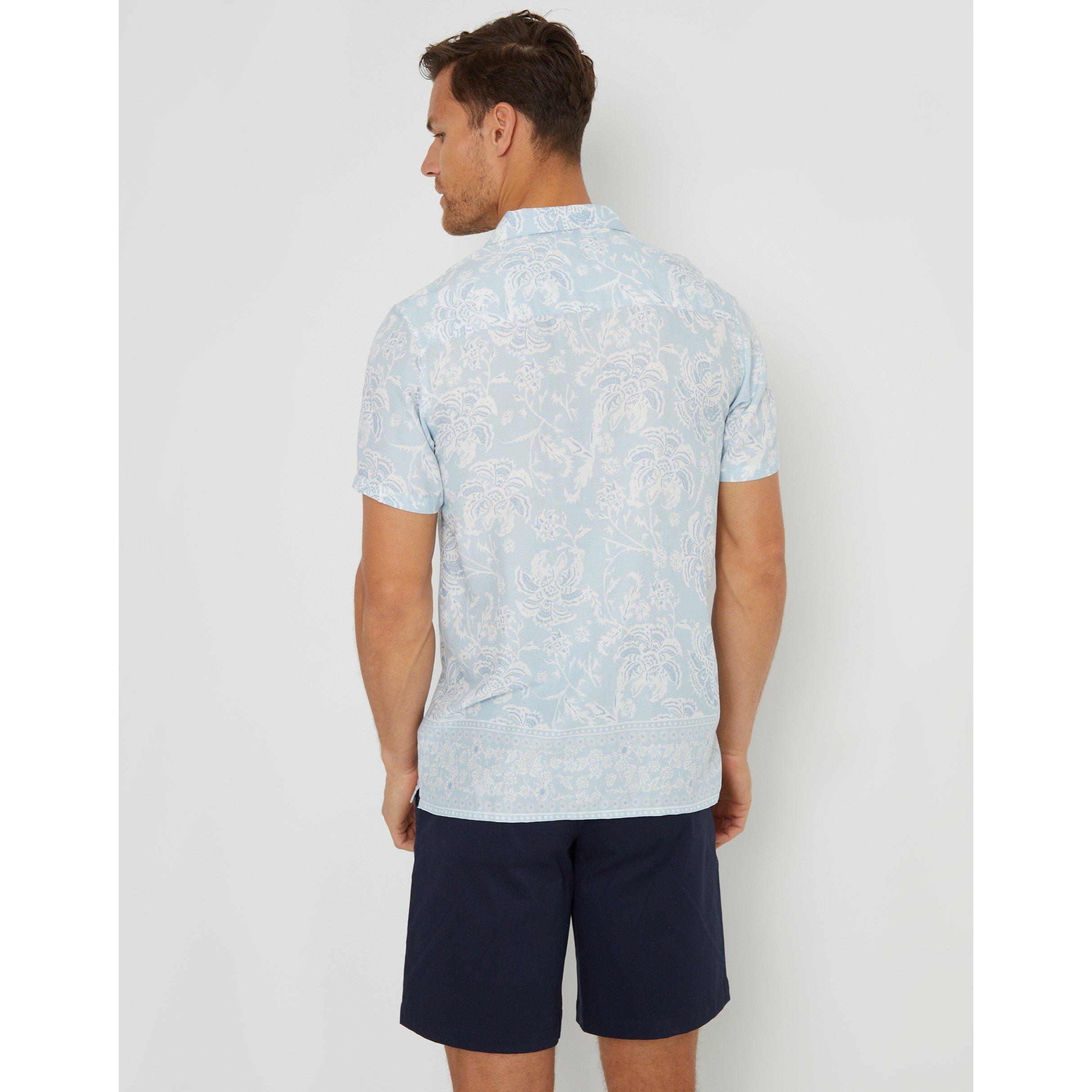 Sky - Threadbare - Men's Short-Sleeve Patterned Shirt - 3