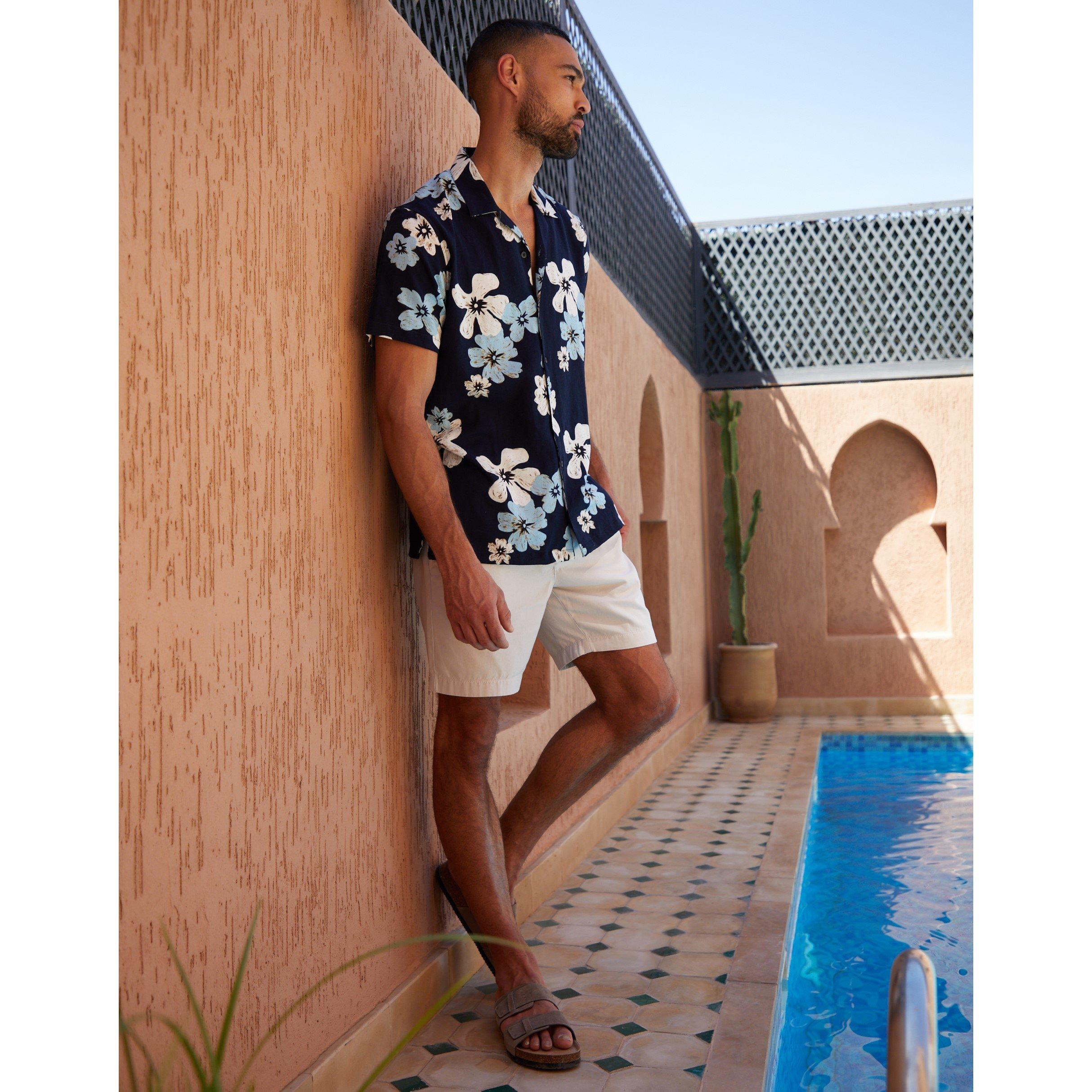 Black - Threadbare - Men's Short-Sleeve Patterned Shirt - 2