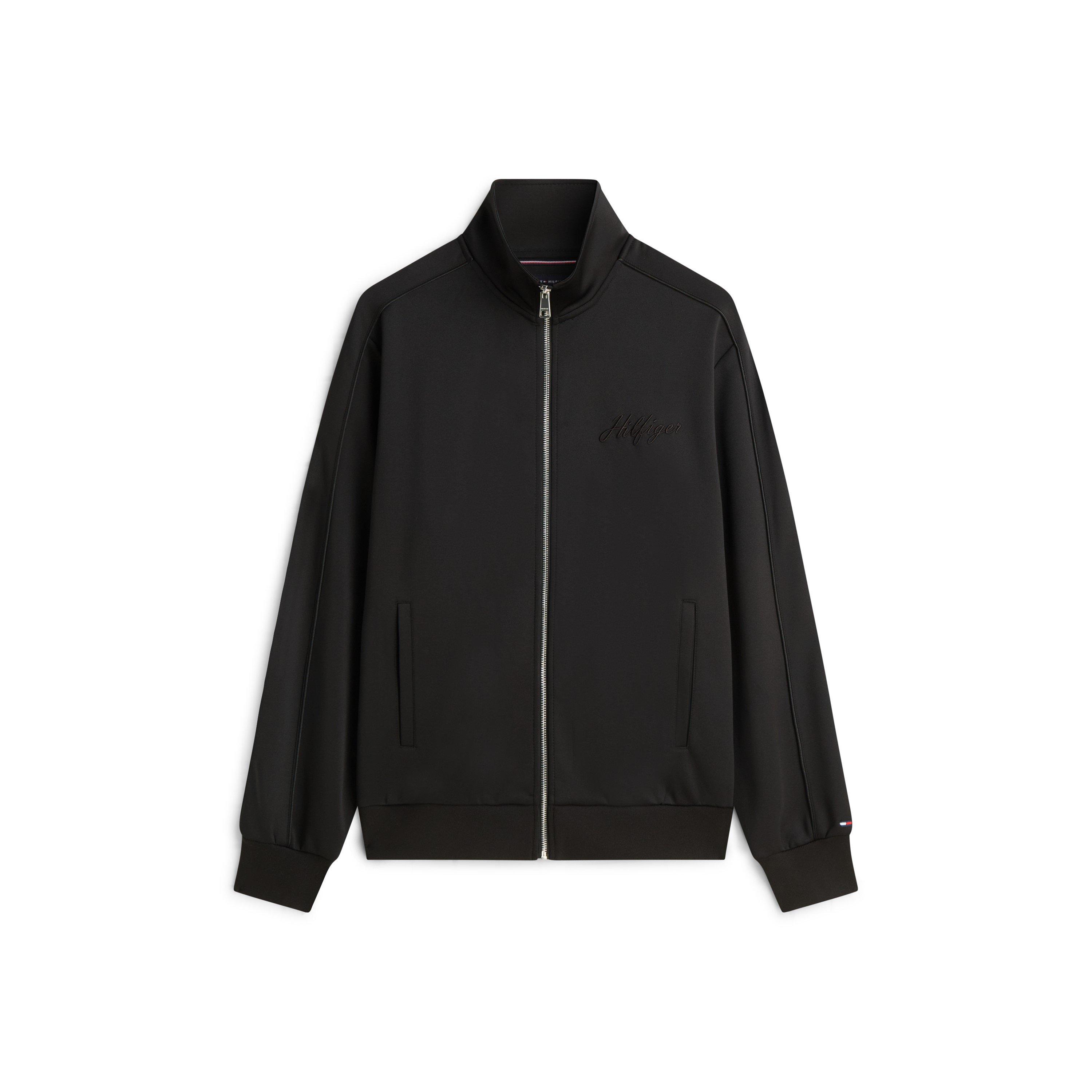 Tommy Hilfiger Men's Modern Ath Full Zip Fleece - Black - L