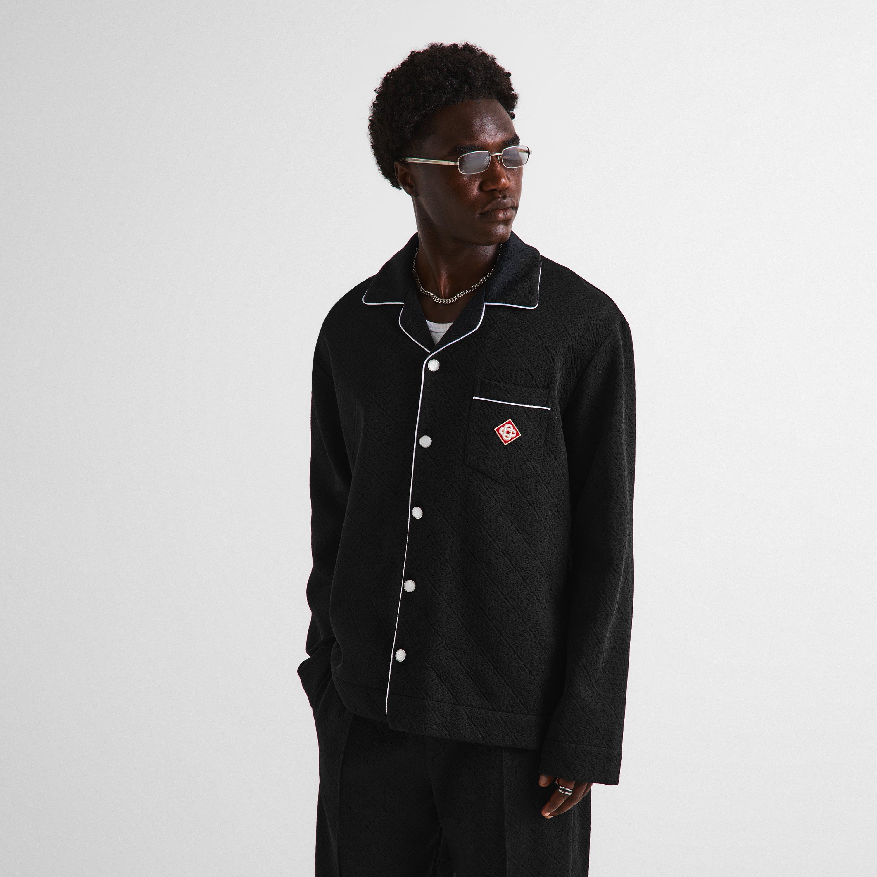 Black - Casablanca - Casa Mono LS Shirt Sn64 - 3