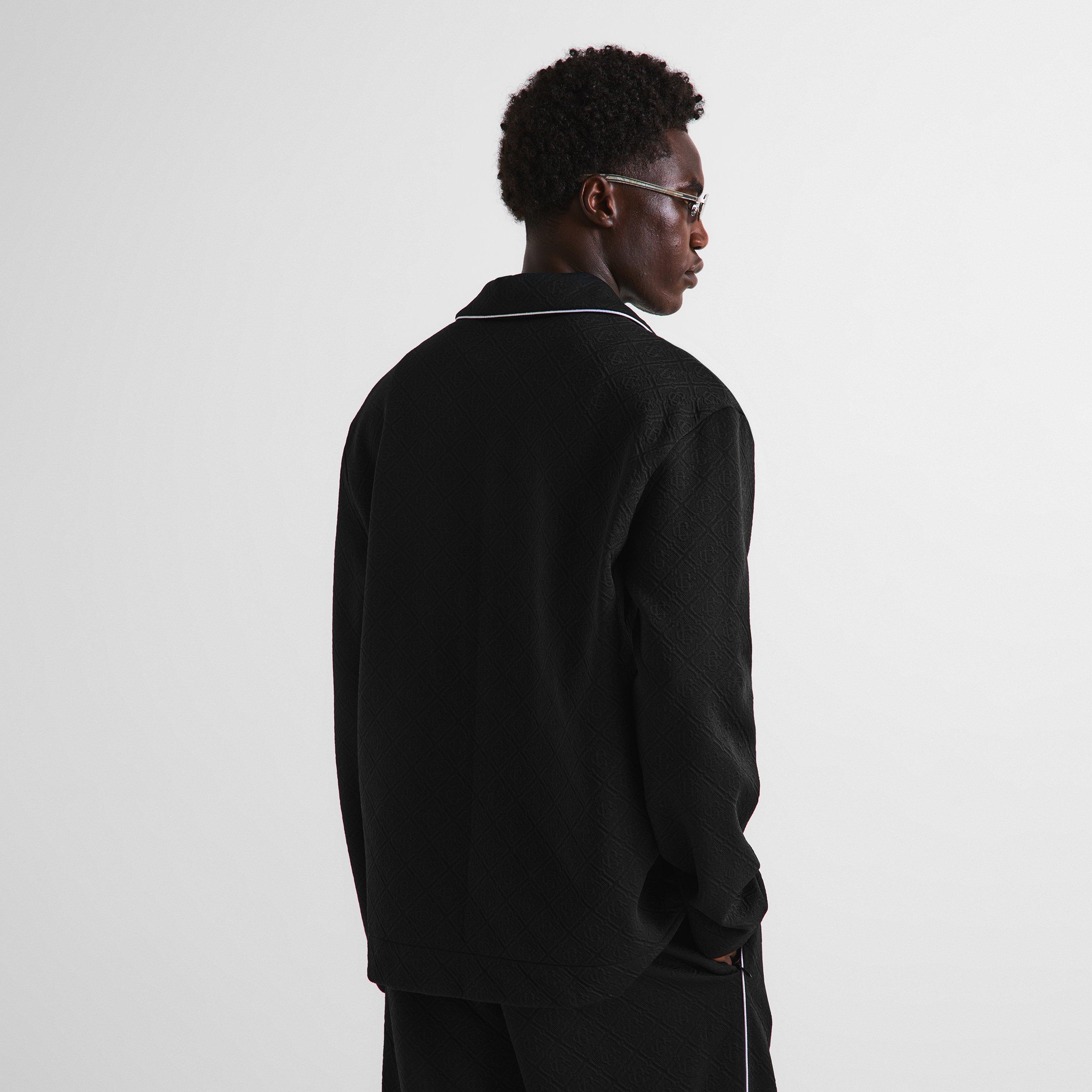 Black - Casablanca - Casa Mono LS Shirt Sn64 - 4