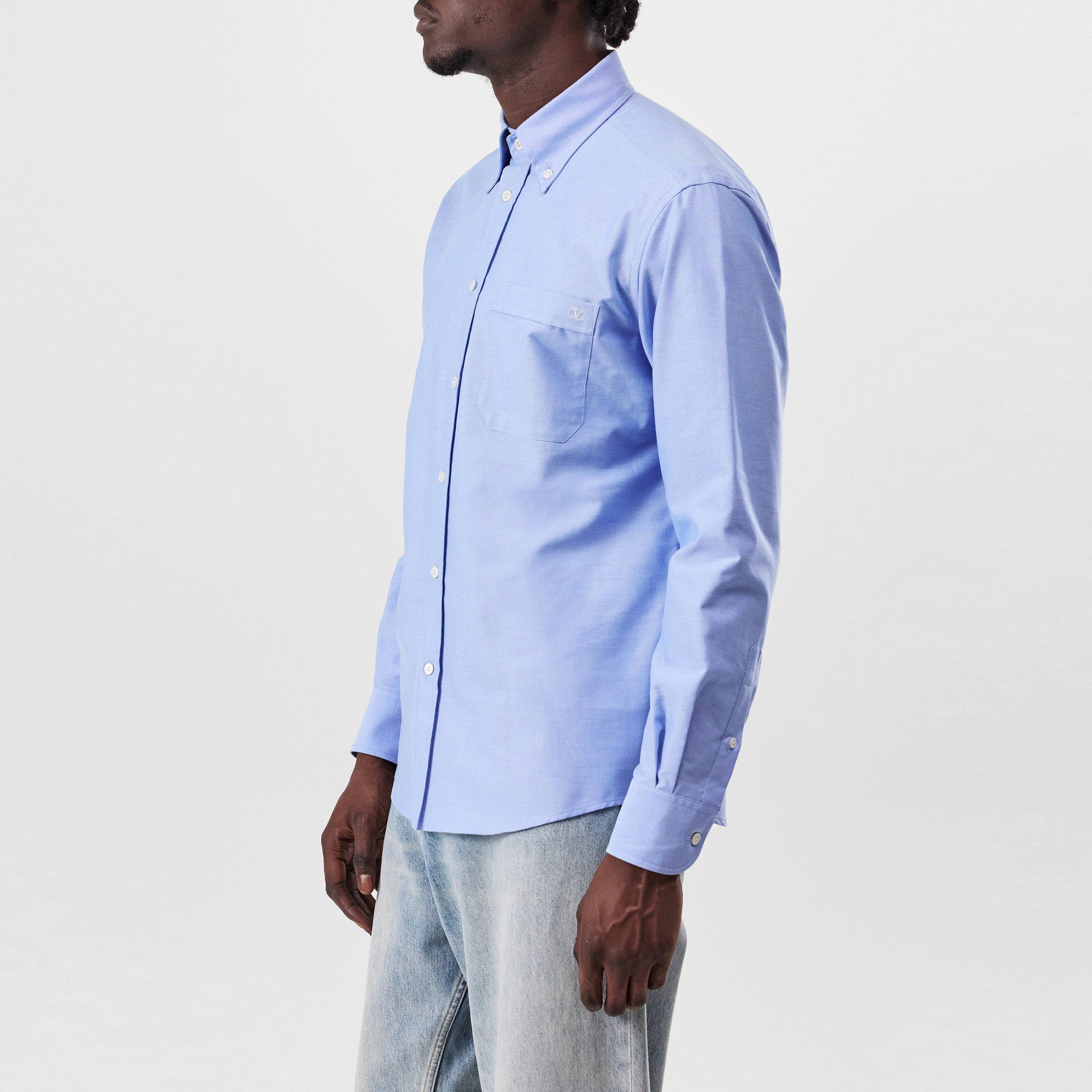 Celeste Blue - Valentino - V-Logo Signature Shirt - 2