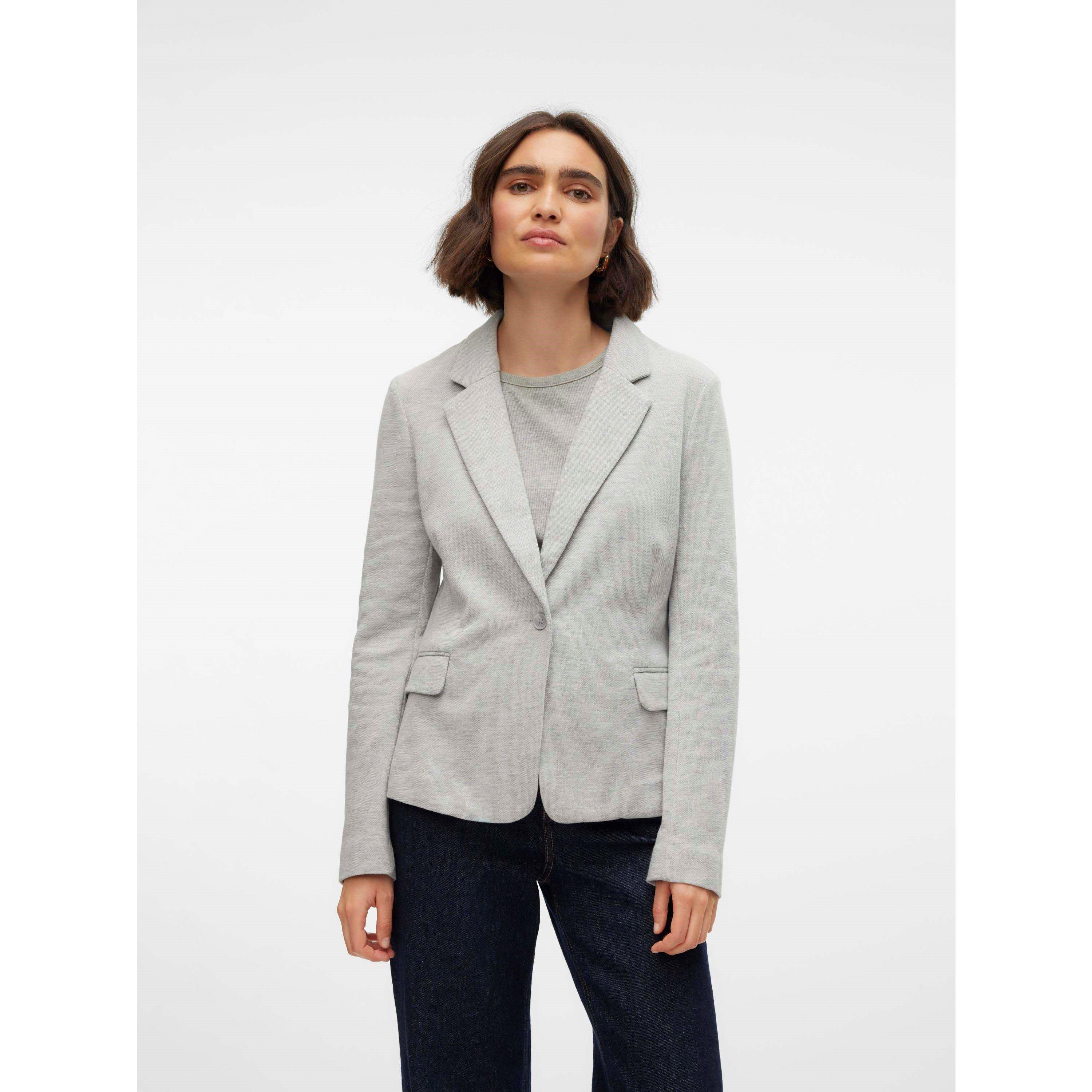 Svetlo siva melange - Vero Moda - VM Julia LS Blazer Ld62 - 2