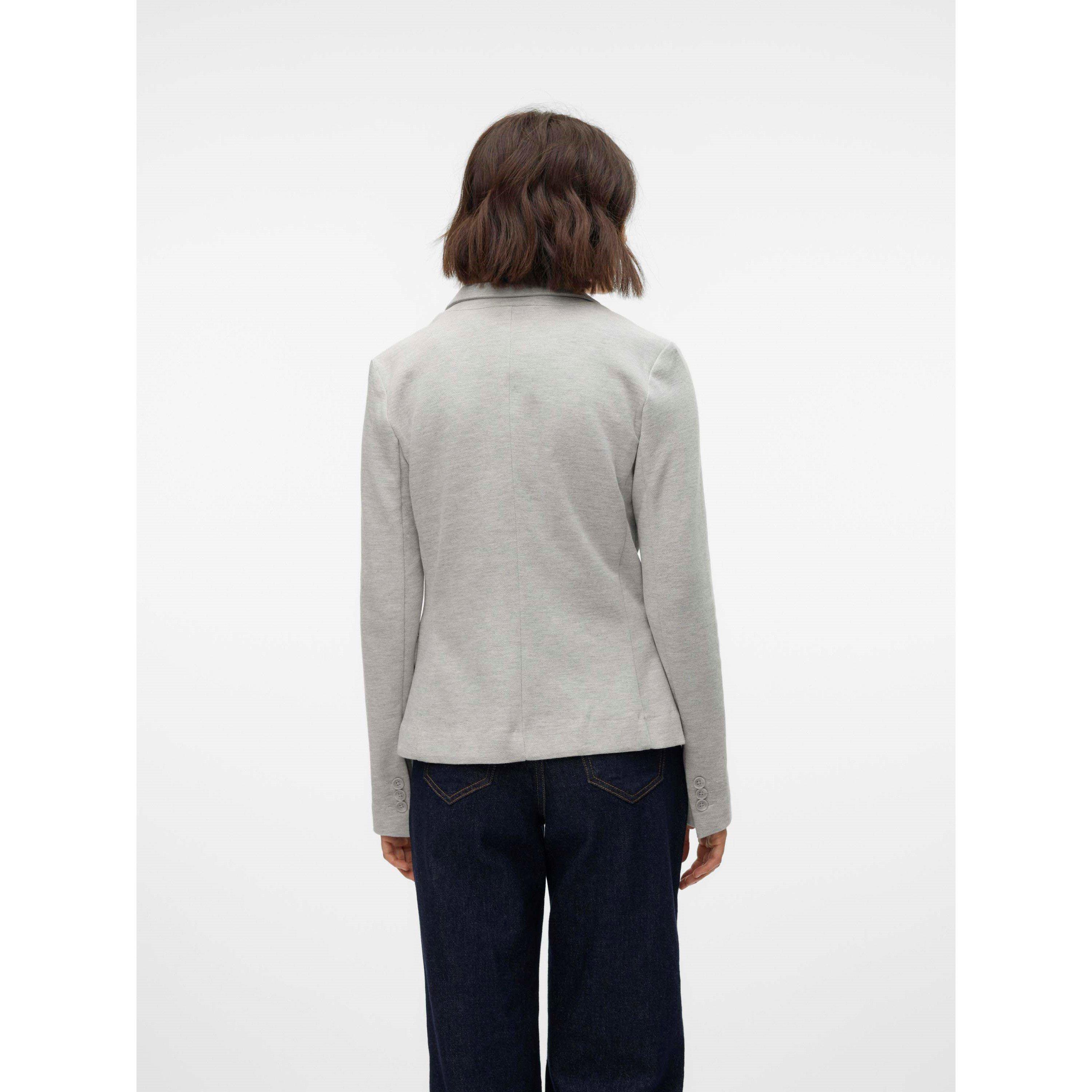 Svetlo siva melange - Vero Moda - VM Julia LS Blazer Ld62 - 3