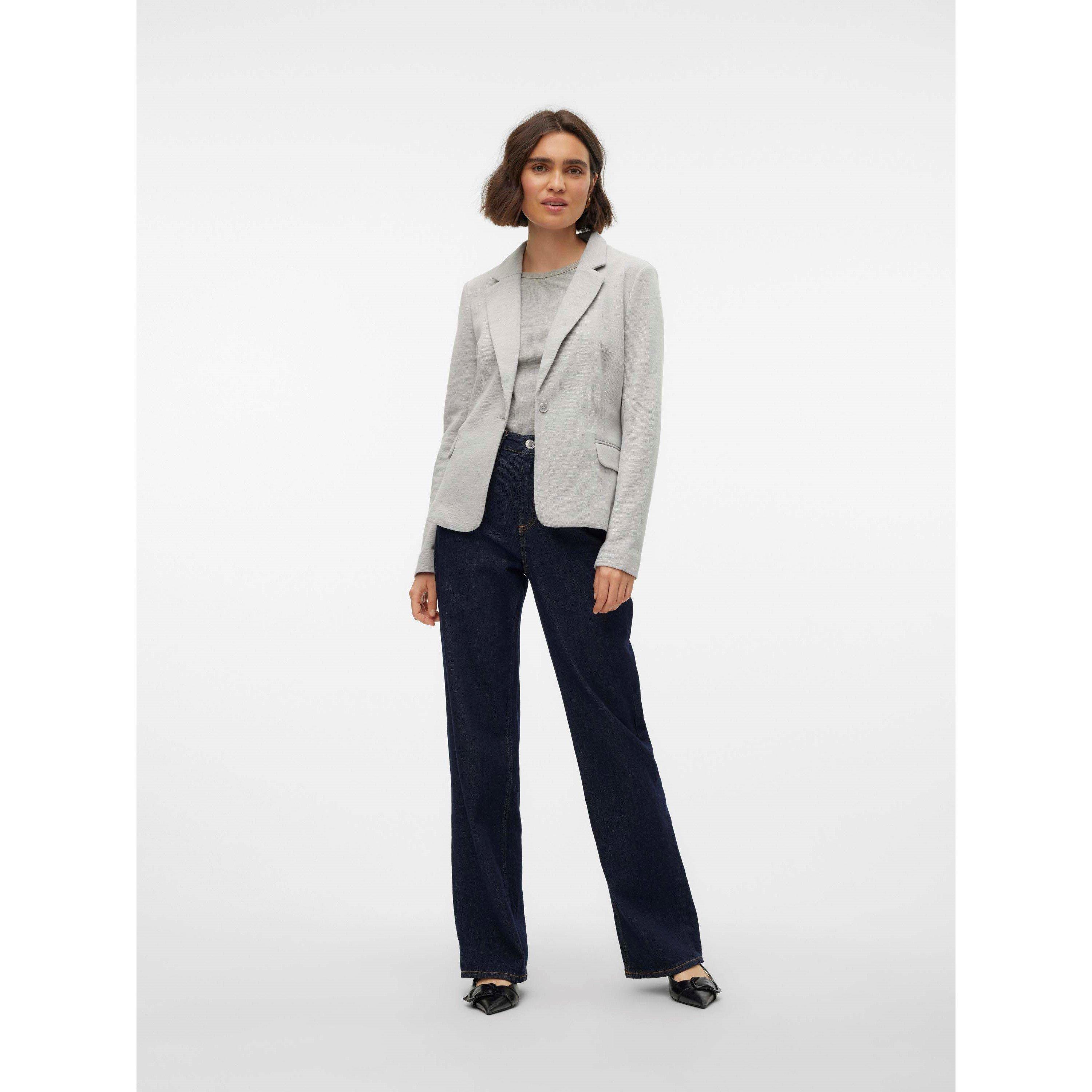 Svetlo siva melange - Vero Moda - VM Julia LS Blazer Ld62 - 6