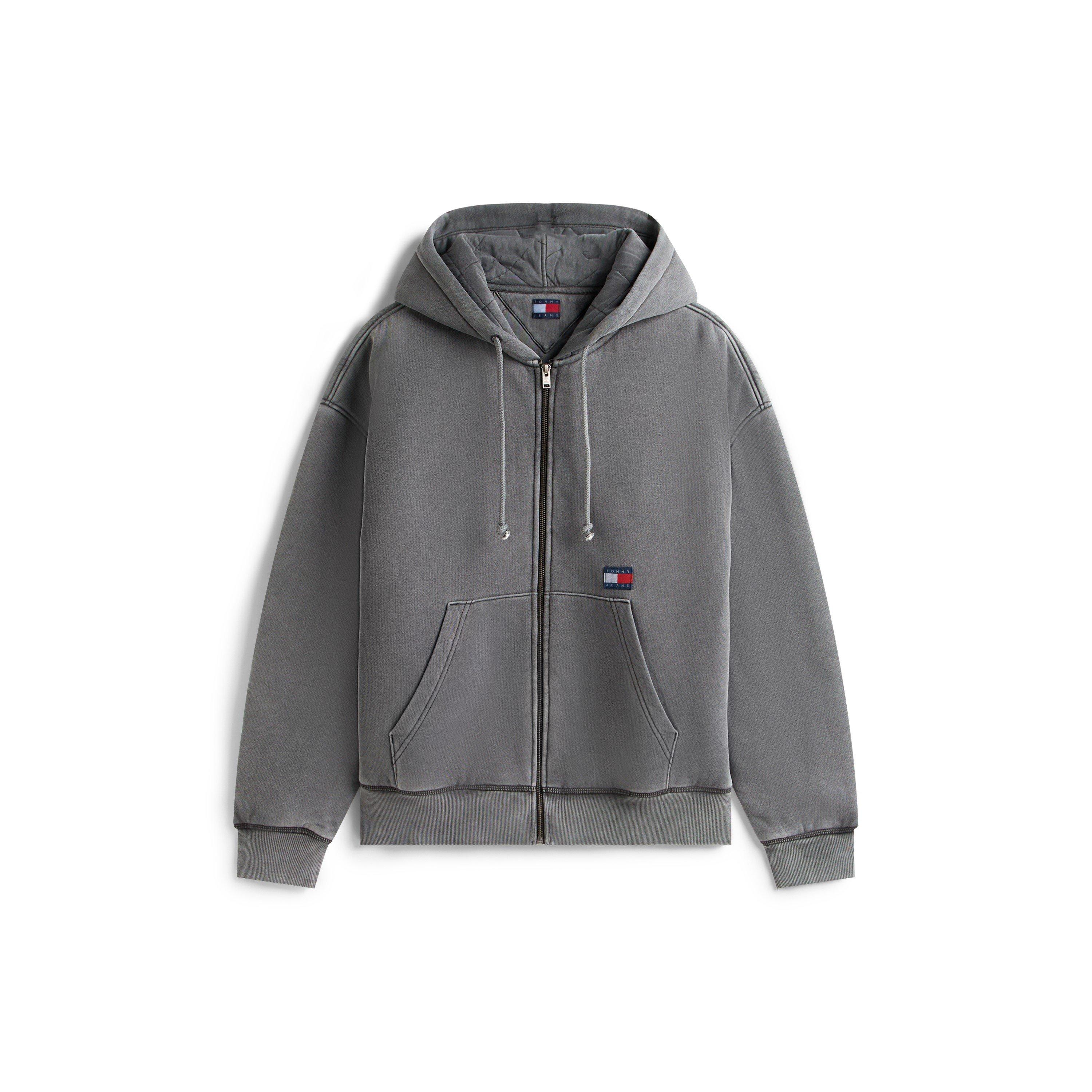 Black - Tommy Jeans - Men's NewClassic Quilted Full Zip Fleece - 1