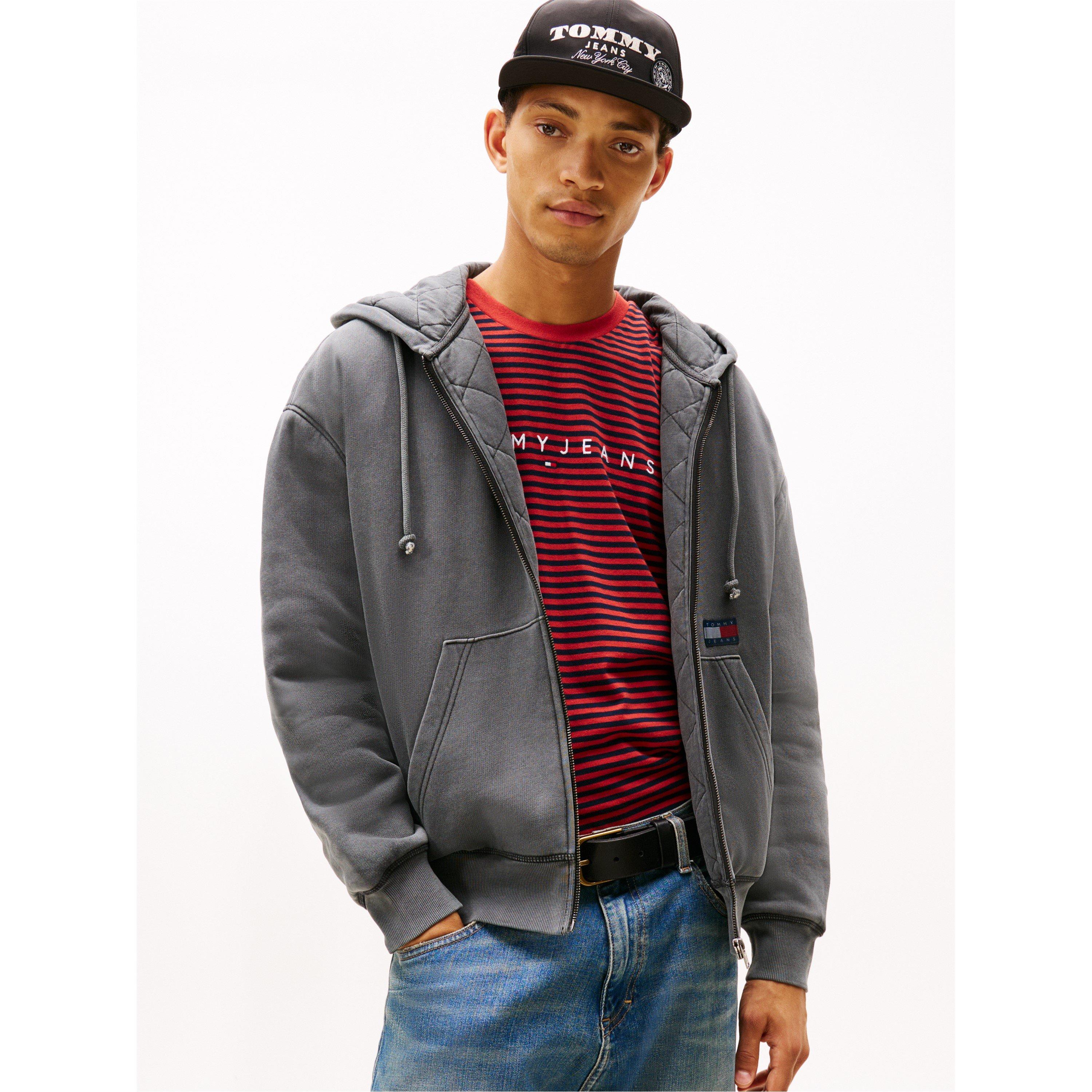 Black - Tommy Jeans - Men's NewClassic Quilted Full Zip Fleece - 2