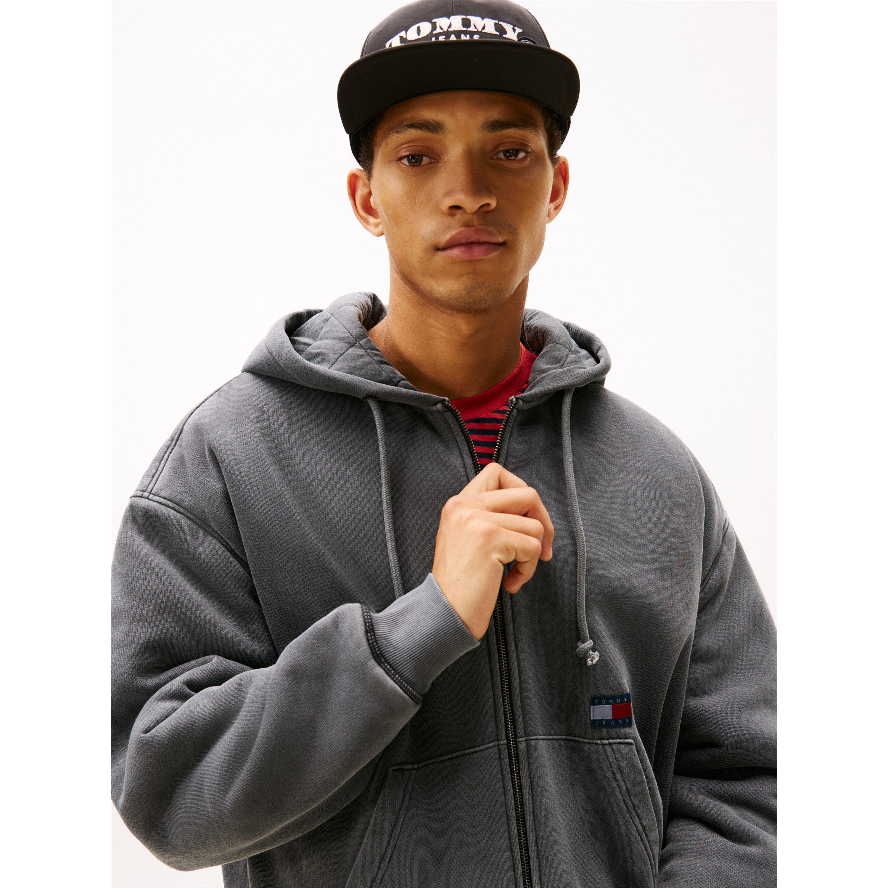 Black - Tommy Jeans - Men's NewClassic Quilted Full Zip Fleece - 3