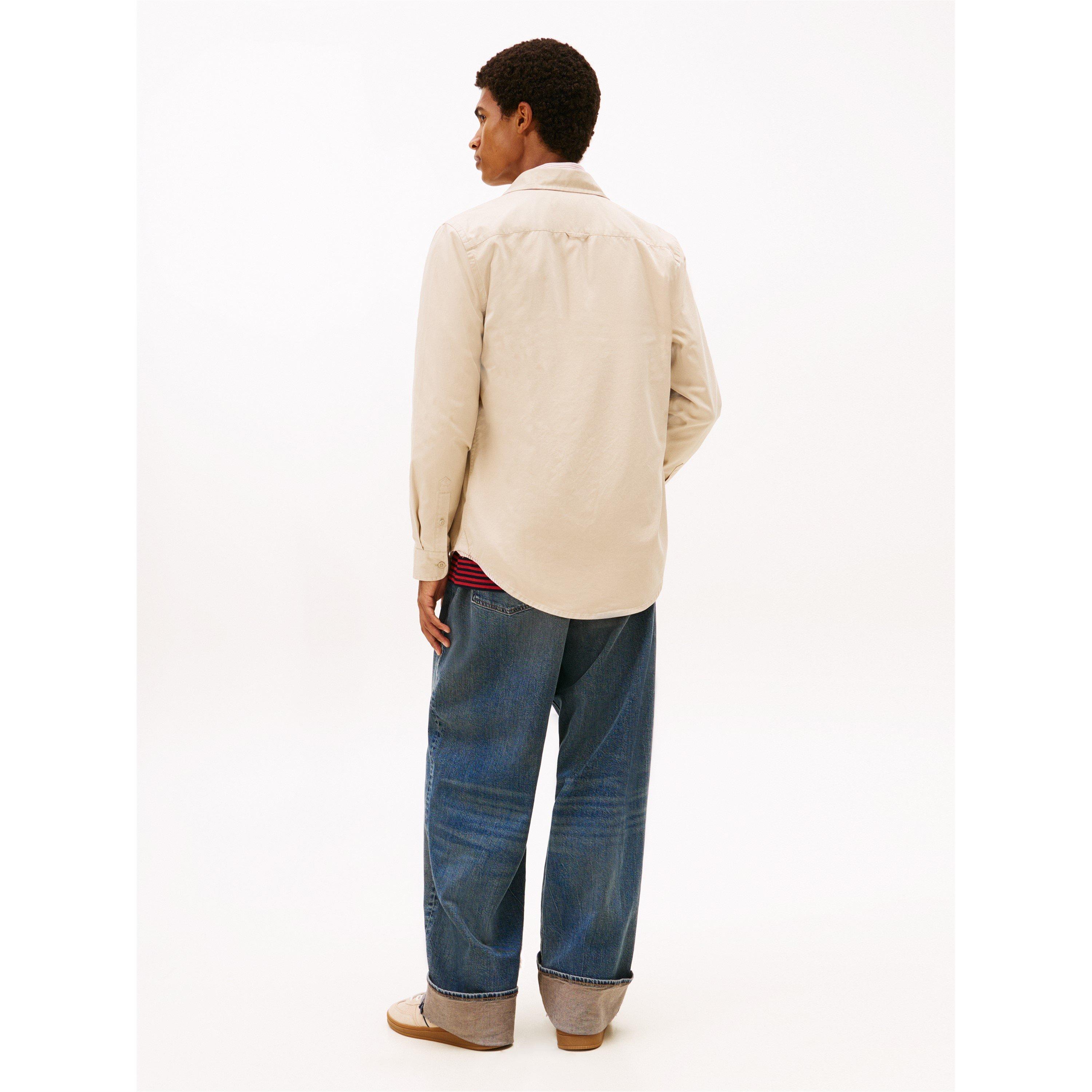 Gulf Sand - Tommy Jeans - TJ Washed TwillShirt Sn61 - 5