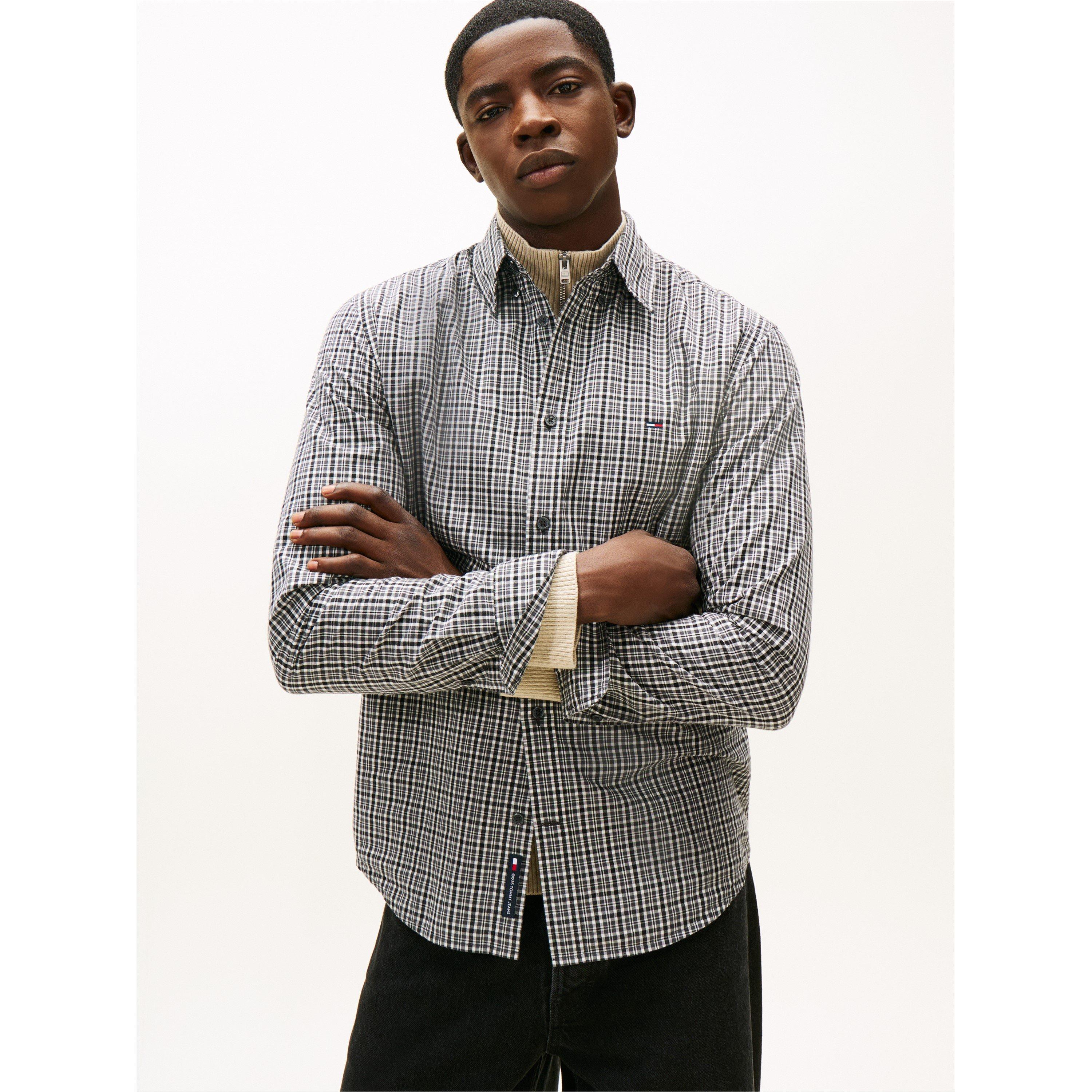 Black Chck - Tommy Jeans - TJ Poplin PattrnShrt Sn61 - 2
