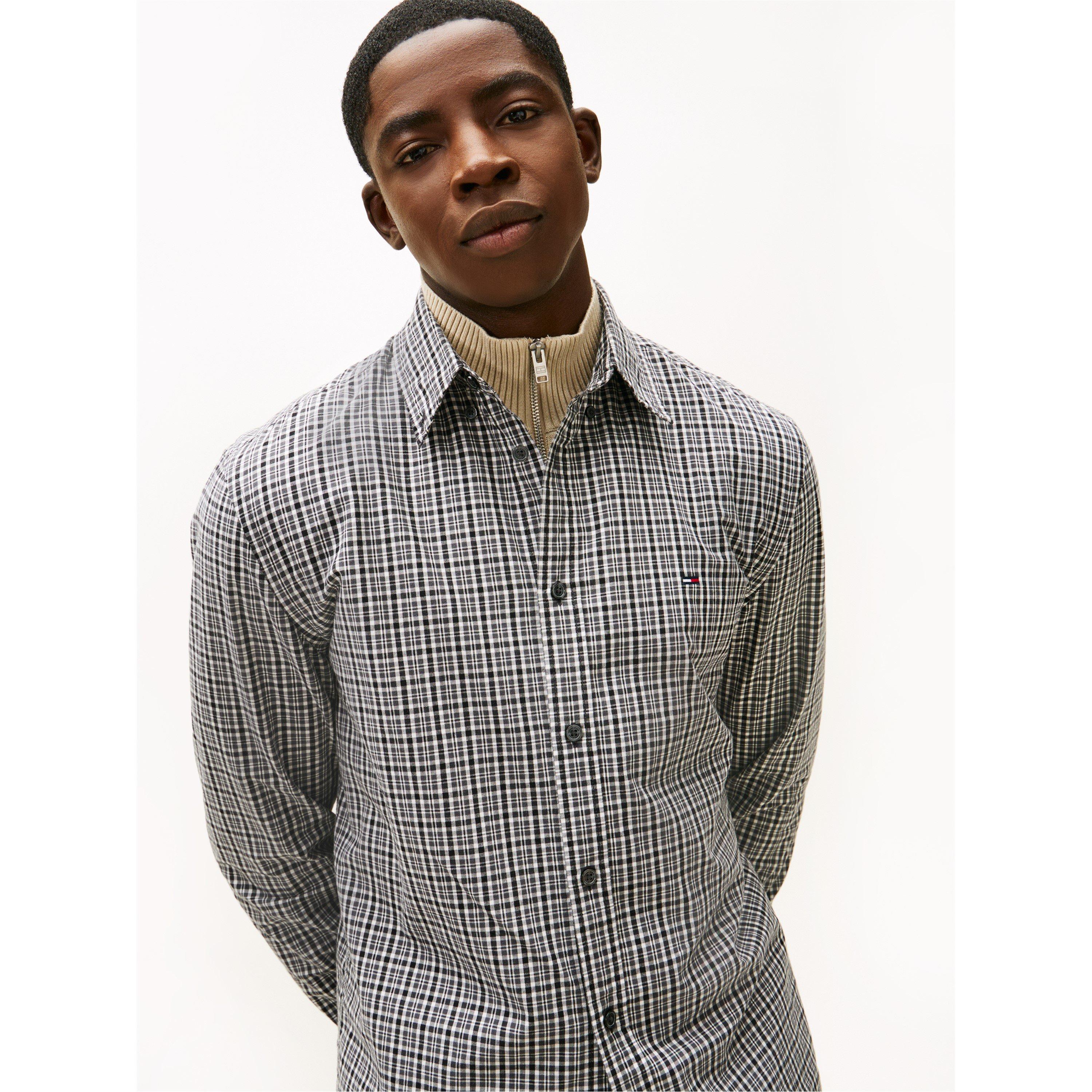 Black Chck - Tommy Jeans - TJ Poplin PattrnShrt Sn61 - 3