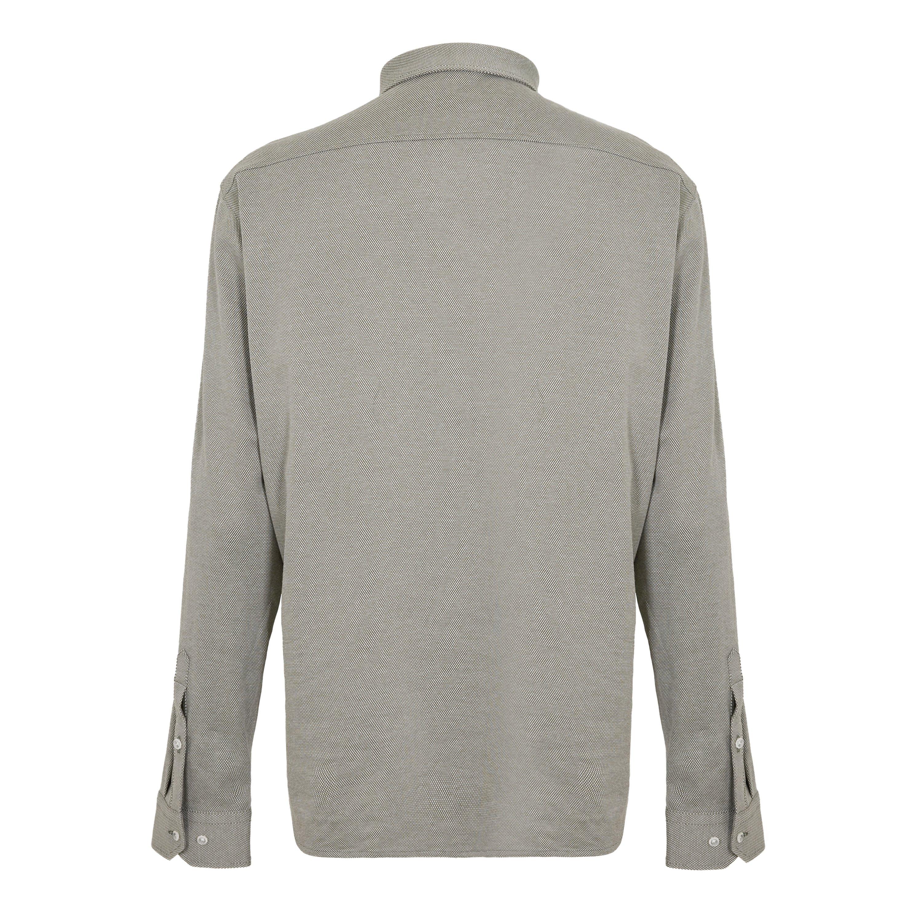 Dark Beige 257 - Boss - Mens BOSS GREEN Motion Long Sleeve Buttoned Shirt with Logo Detail - 2