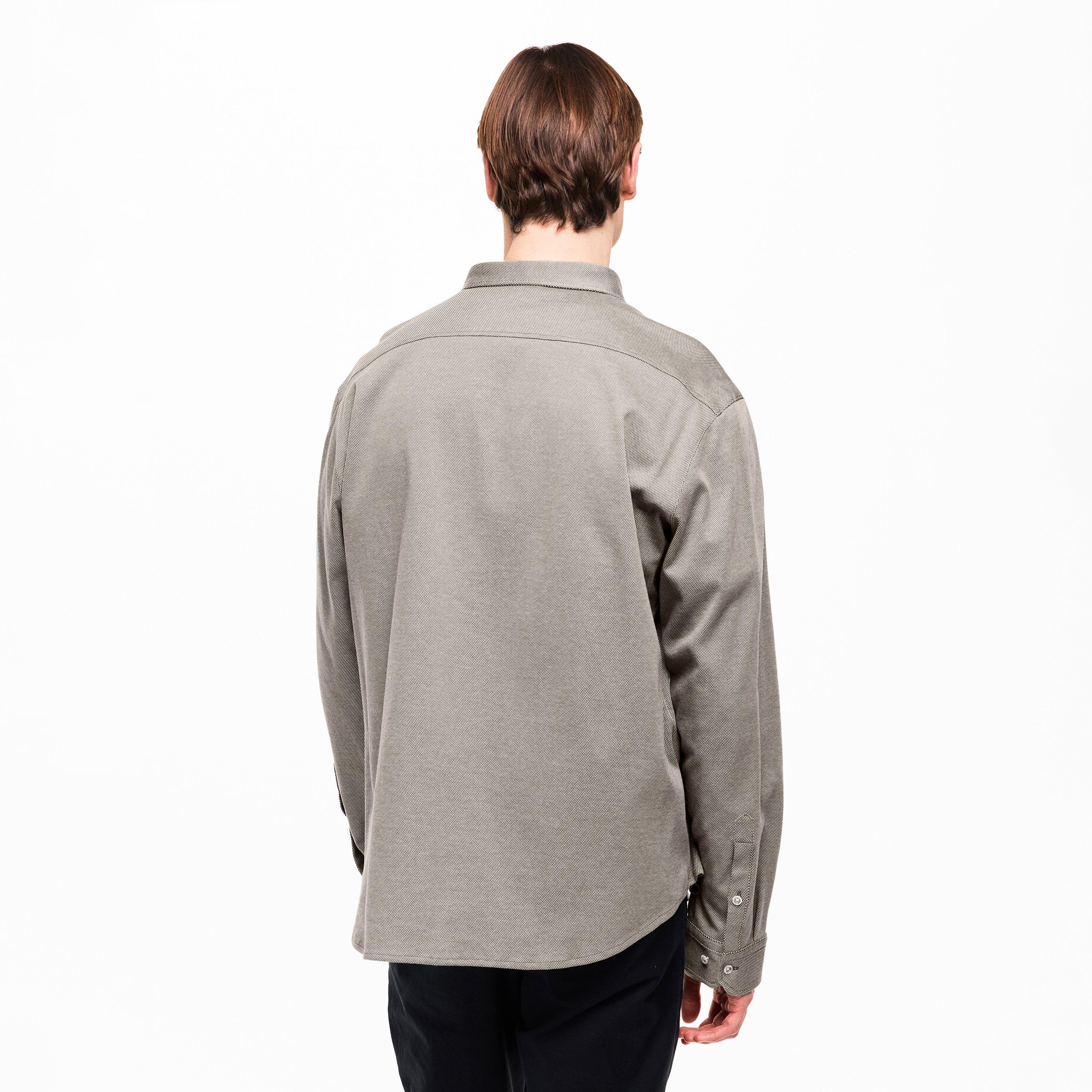 Dark Beige 257 - Boss - Mens BOSS GREEN Motion Long Sleeve Buttoned Shirt with Logo Detail - 4
