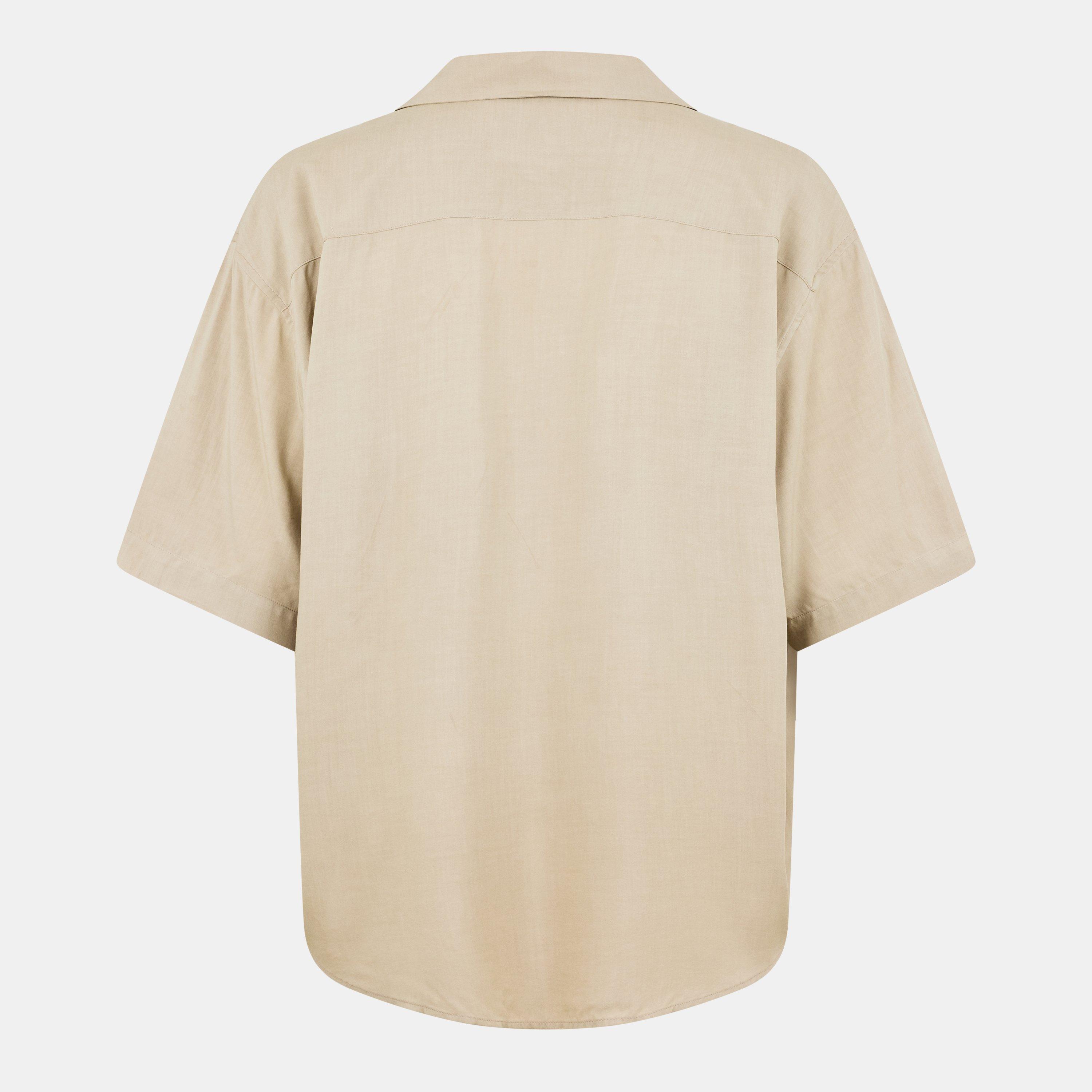 Café Crème 229 - Ami Paris - Men's Short-Sleeve Plain Shirt - 2