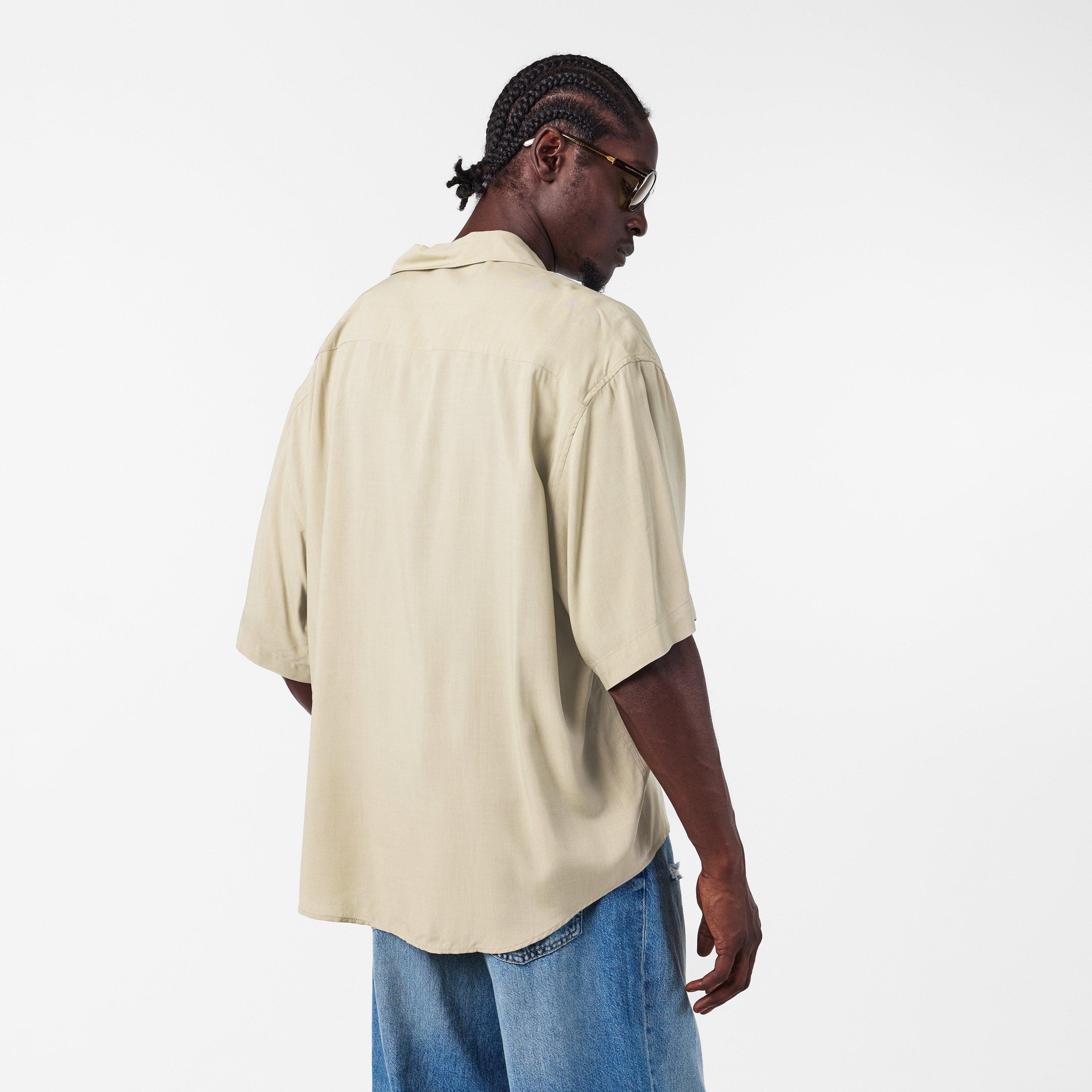 Café Crème 229 - Ami Paris - Men's Short-Sleeve Plain Shirt - 4