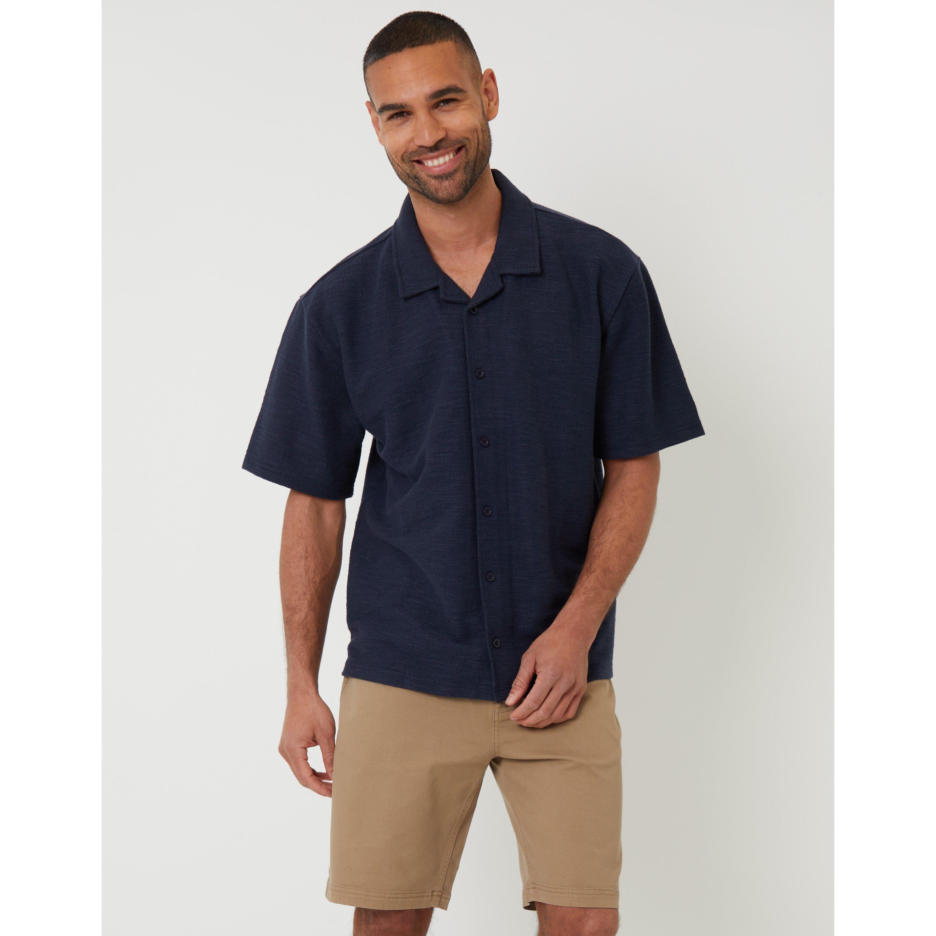Threadbare Antti ShortSleeve Plain Shirt Plain Shirt Short