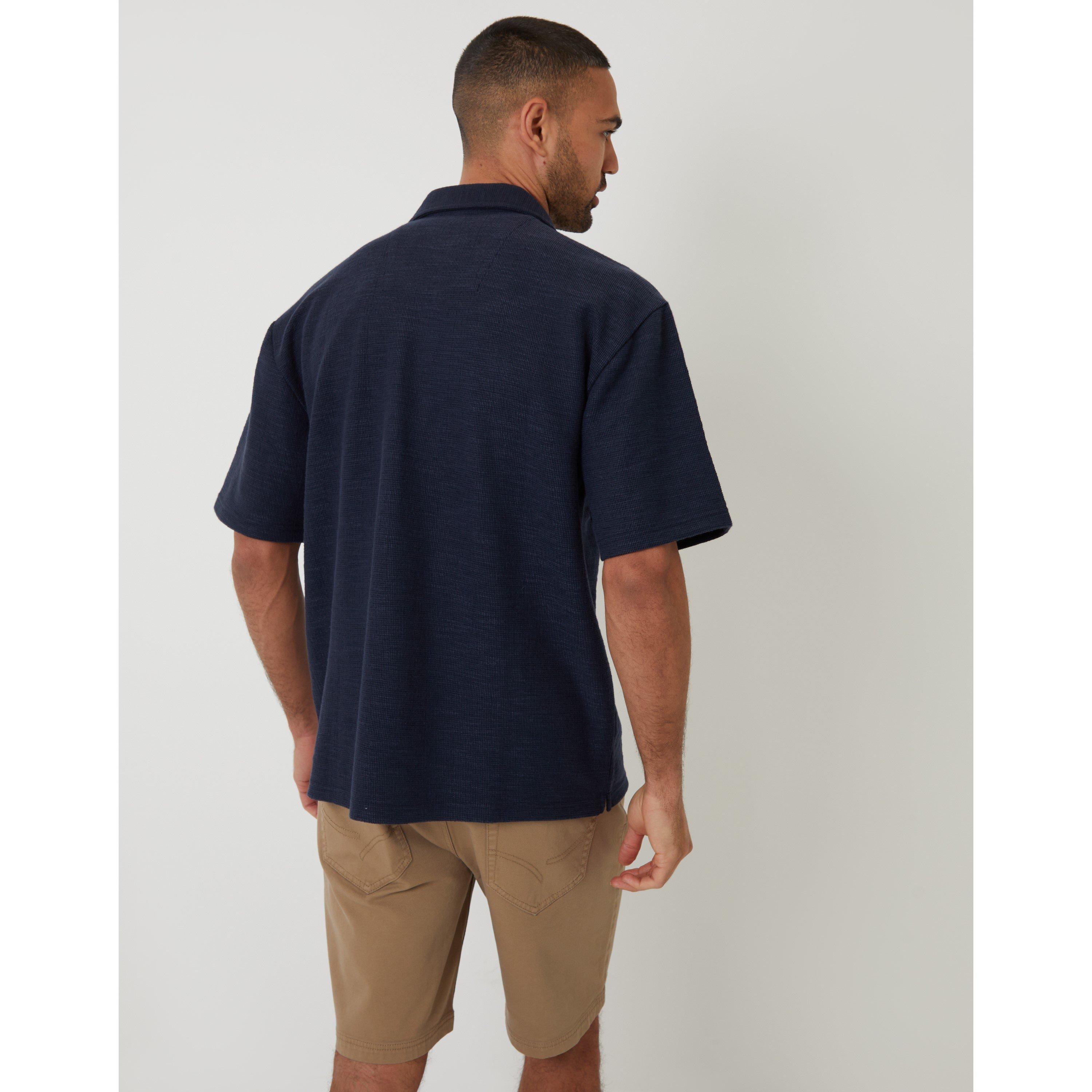 Marine - Threadbare - Antti Short-Sleeve Plain Shirt - 3