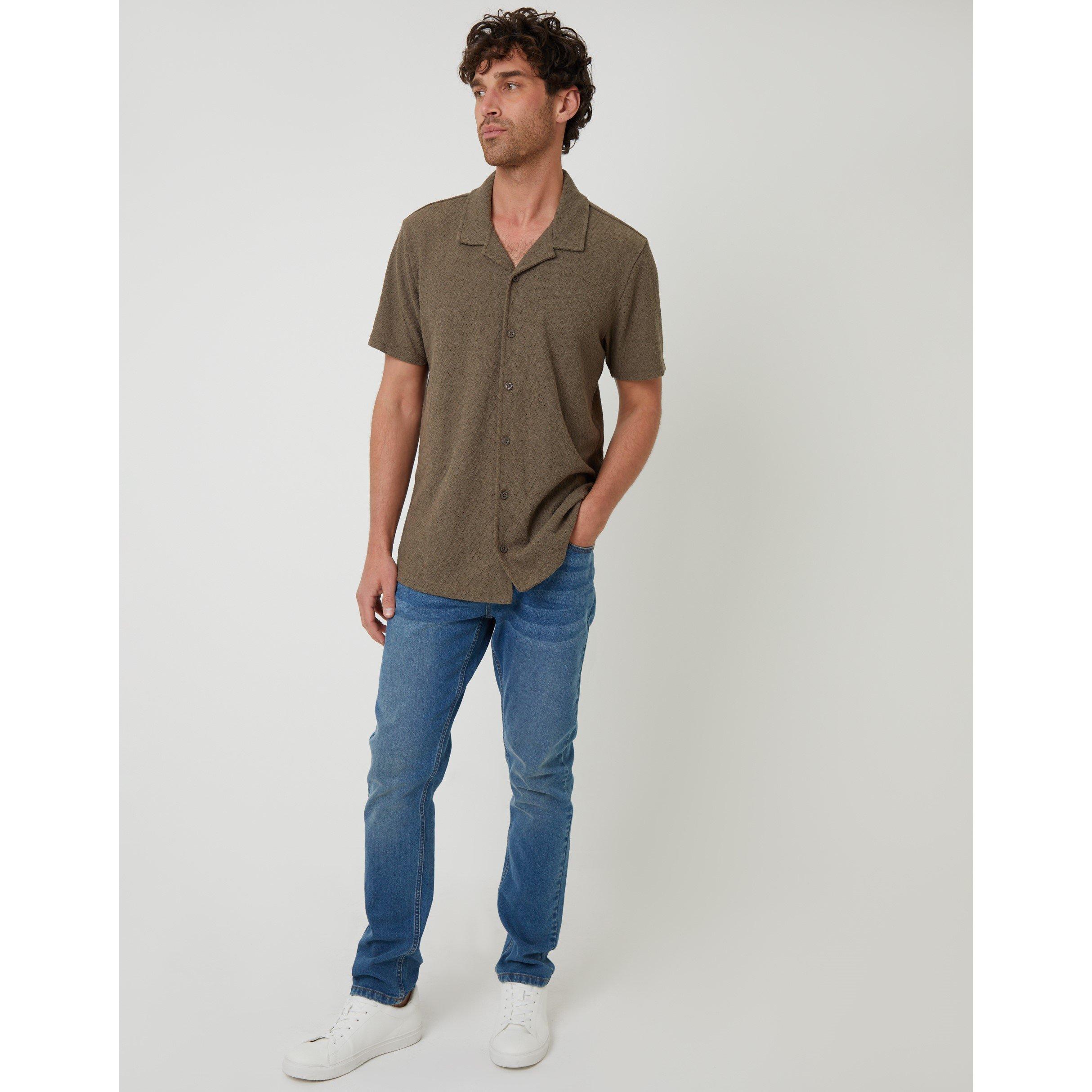 Khaki - Threadbare - Men's Selkirk Short-Sleeve Shirt - 2