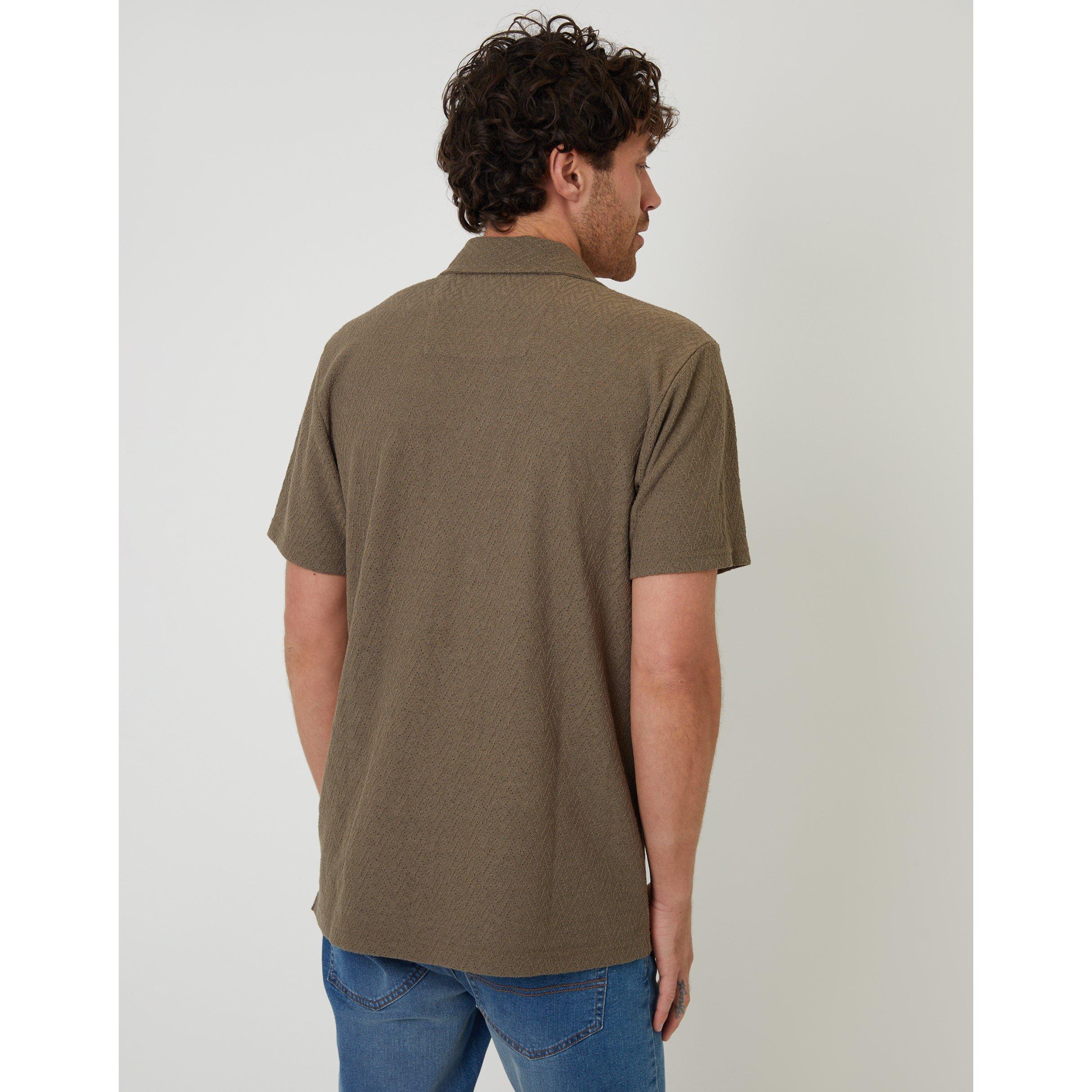 Khaki - Threadbare - Men's Selkirk Short-Sleeve Shirt - 3