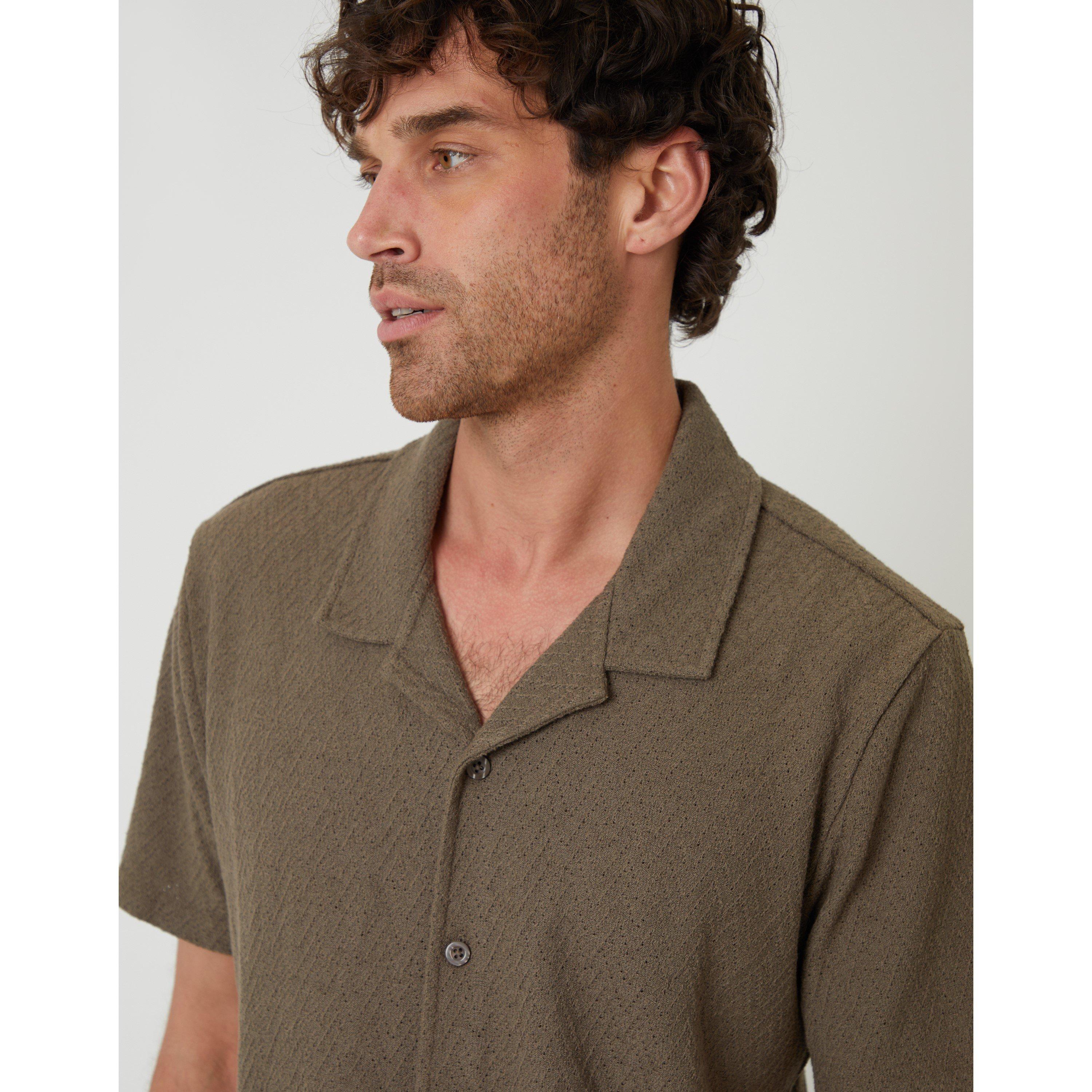 Khaki - Threadbare - Men's Selkirk Short-Sleeve Shirt - 4