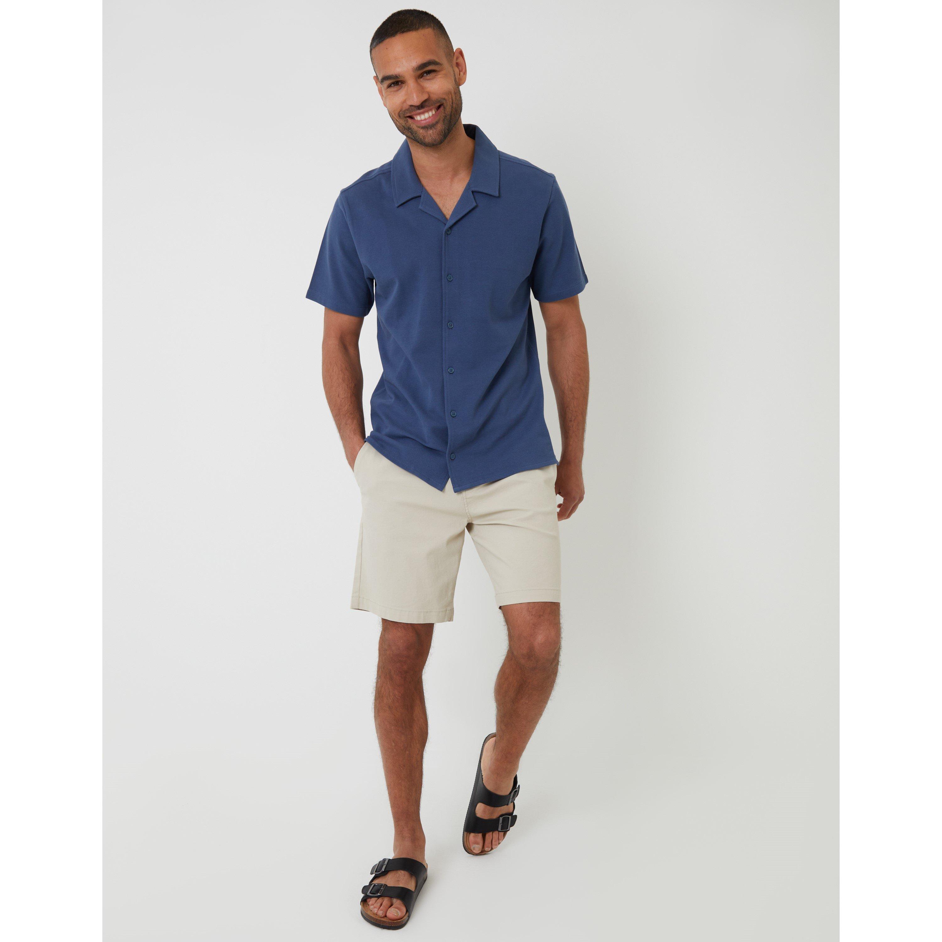  Denim - Threadbare - Men's Kaylian Short-Sleeve Plain Shirt - 2